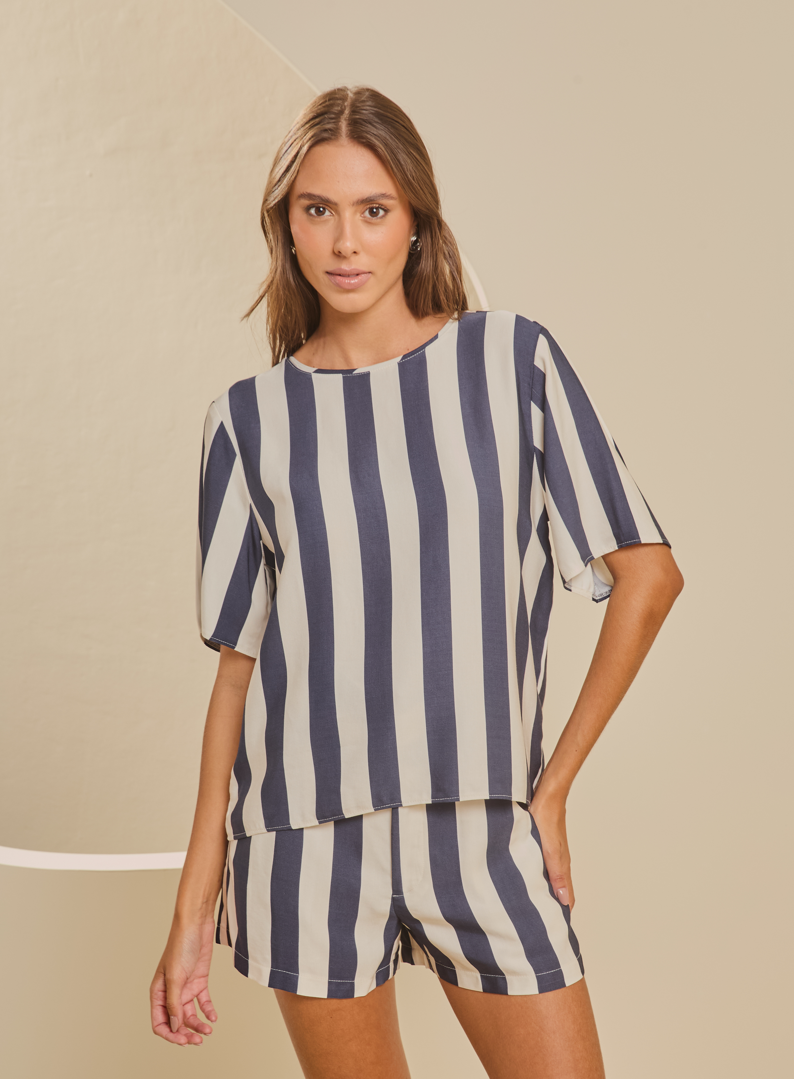 CAMISETA LINHO LISTRADA G LISTRADO