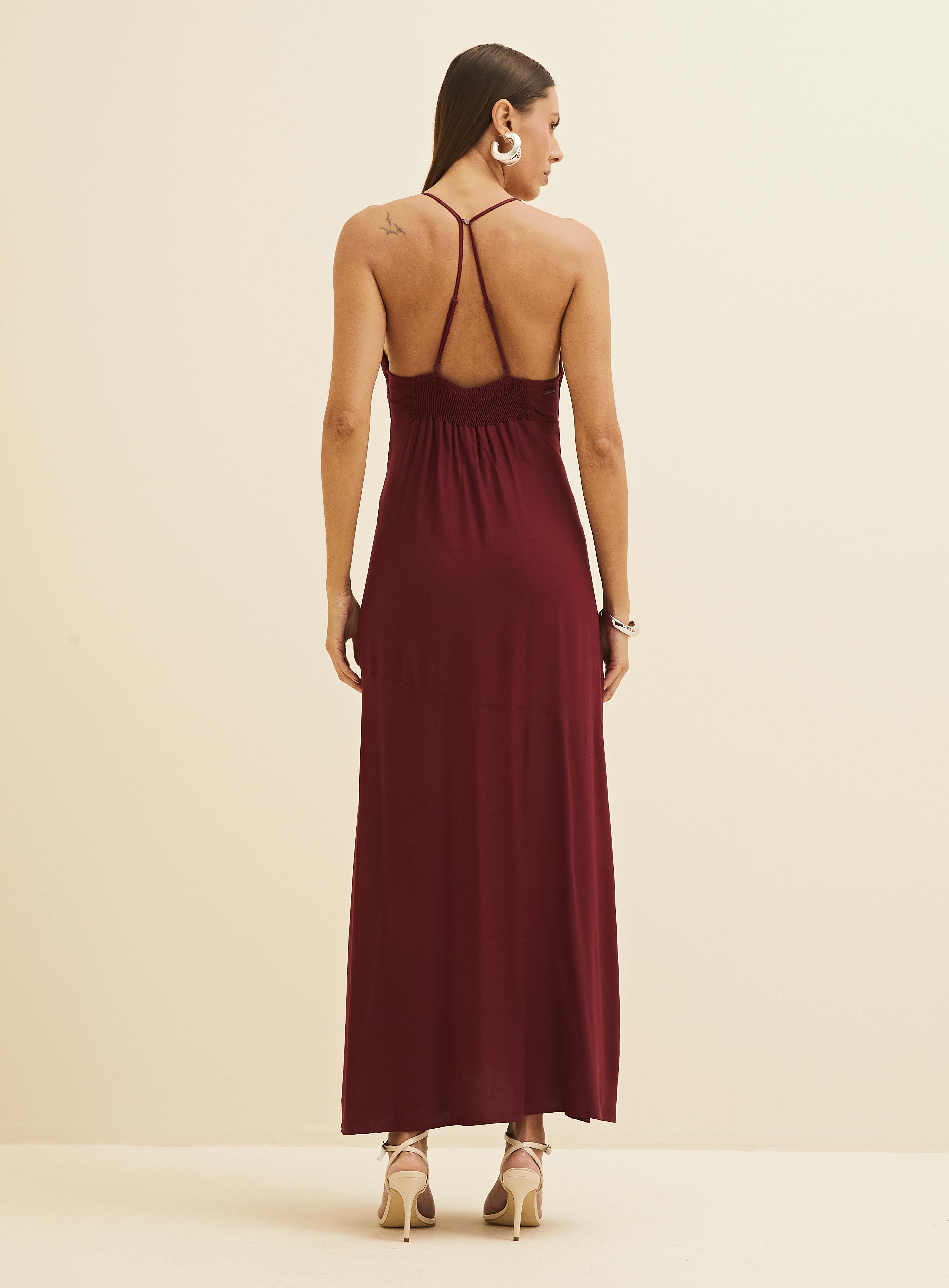 VESTIDO FORUM G BORDO GIA