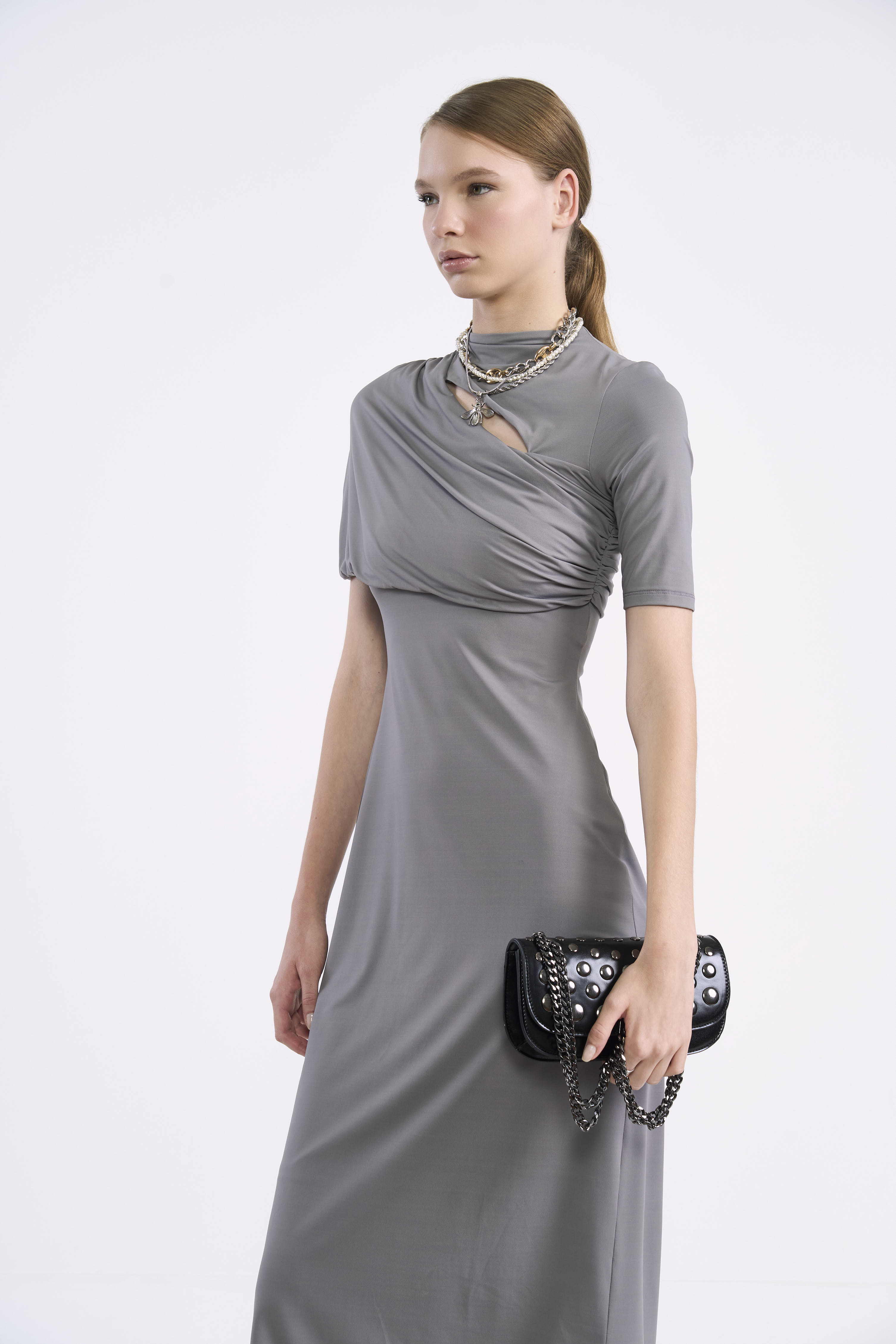 VESTIDO COLCCI G CINZA ALITA