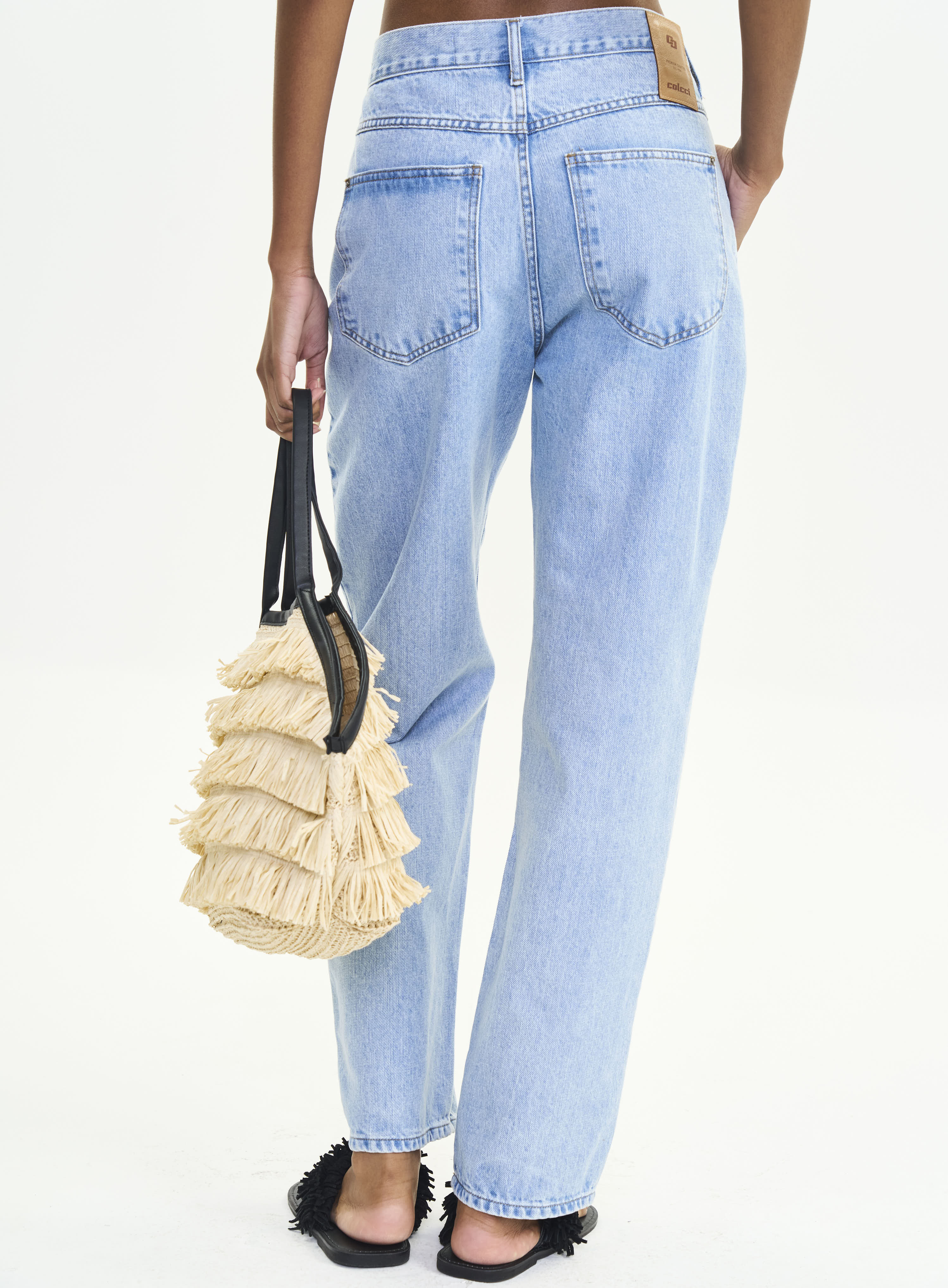 CALÇA JEANS LEONI LOW 34 INDIGO