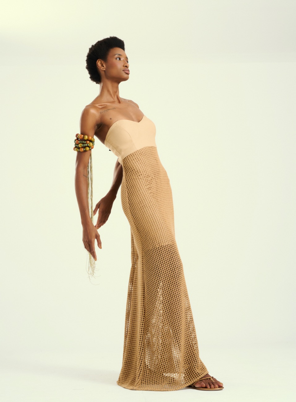 VESTIDO DETALHE LINHO G BEGE ANDIROBA