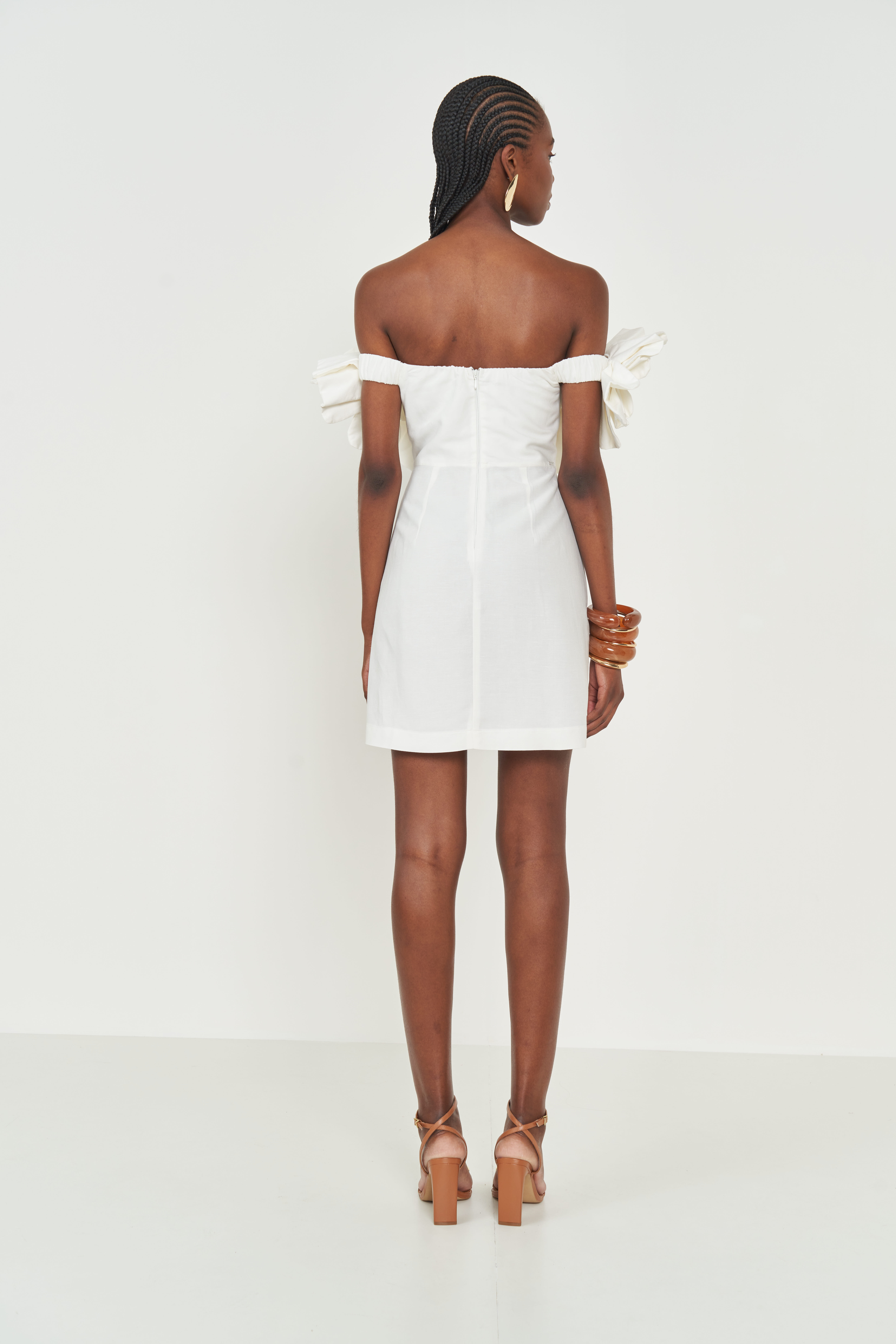 VESTIDO LINHO P OFF SHELL