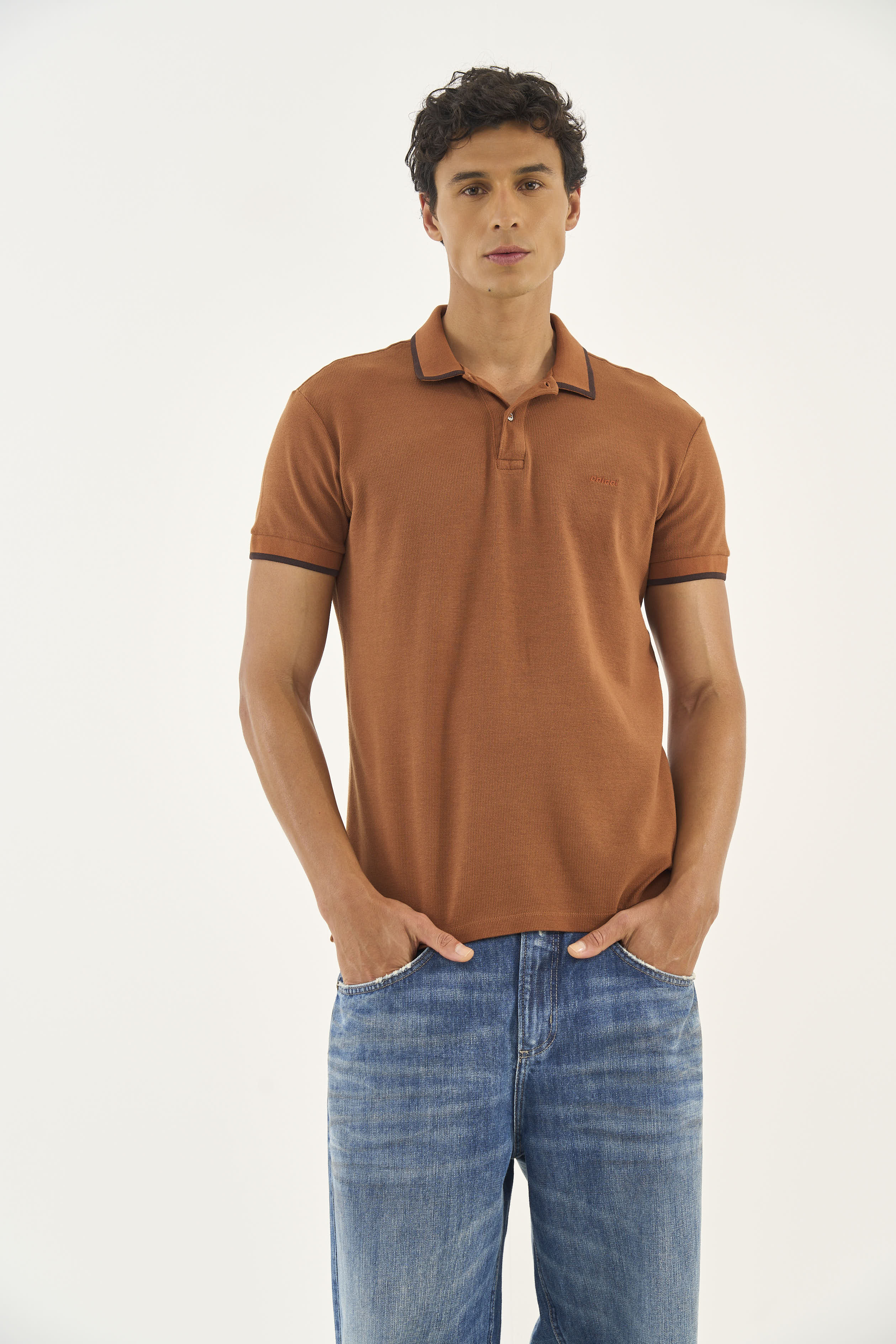 POLO JACQUARD GG MARROM ZEUS