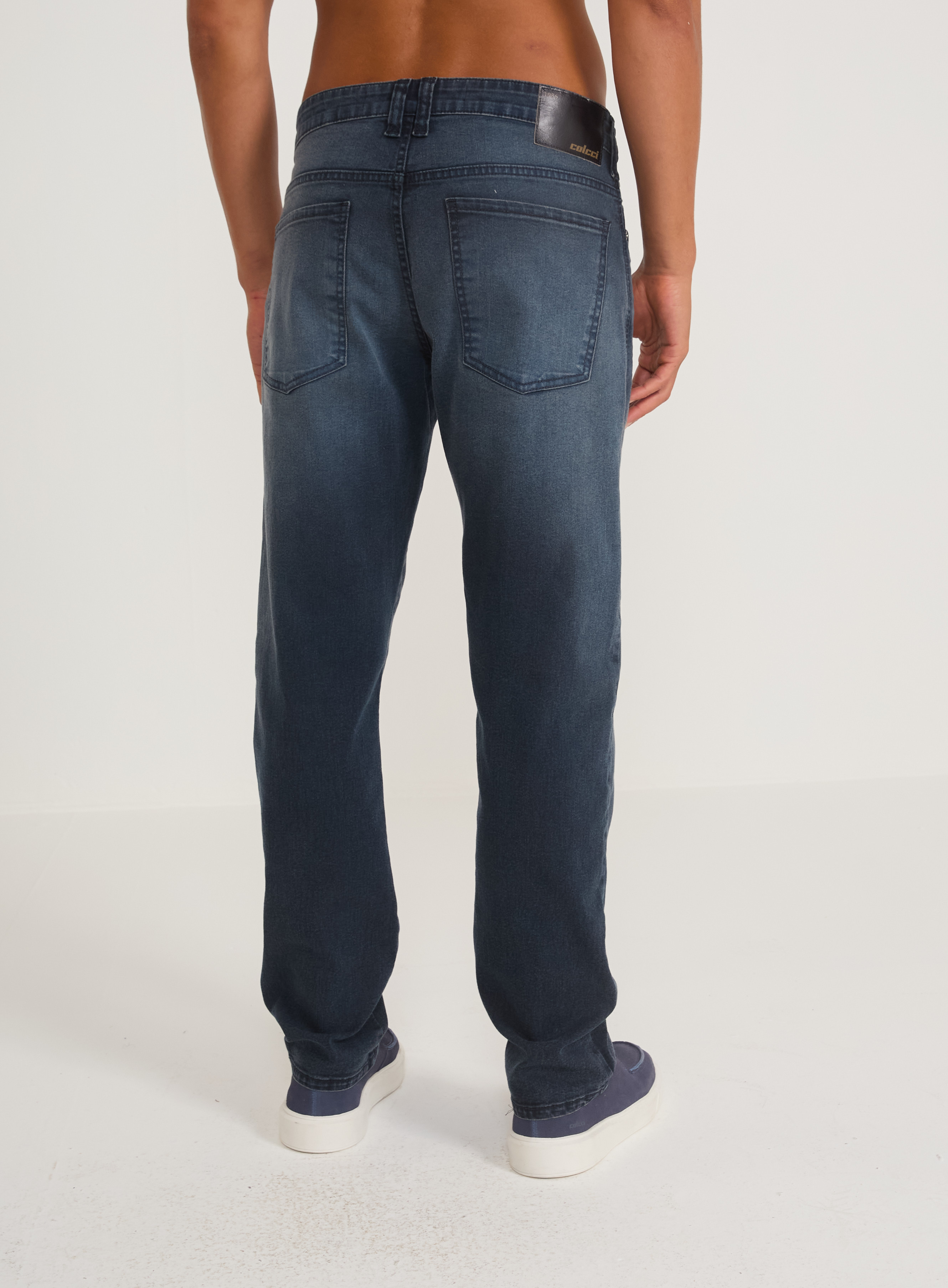 CALÇA JEANS RETA 40 IND.PRETO