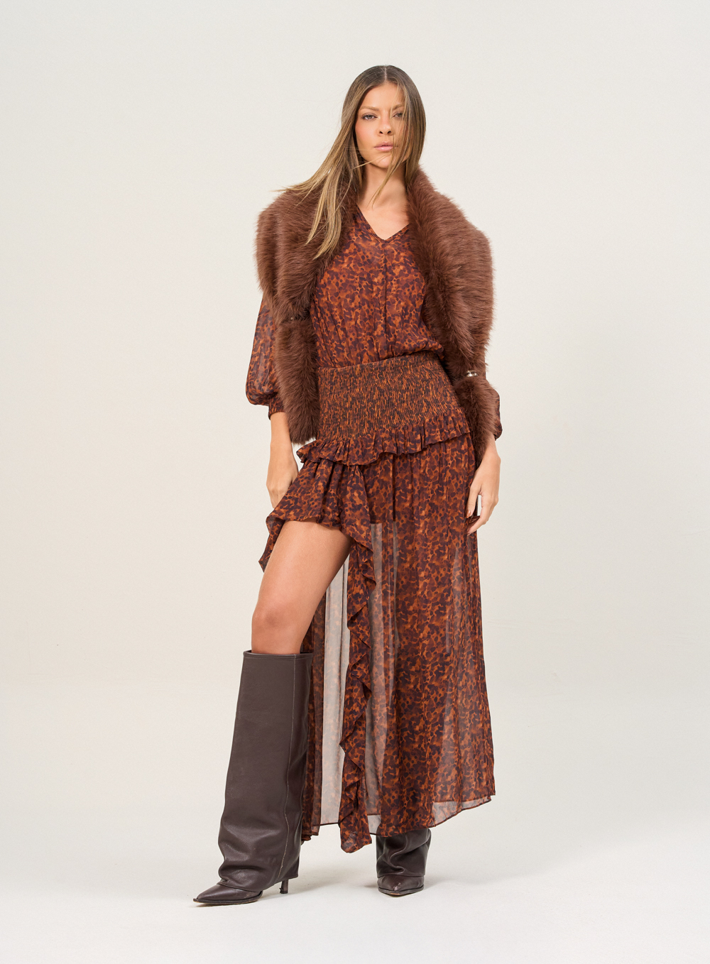 VESTIDO ESTAMPADO M DESERT SHADOWS