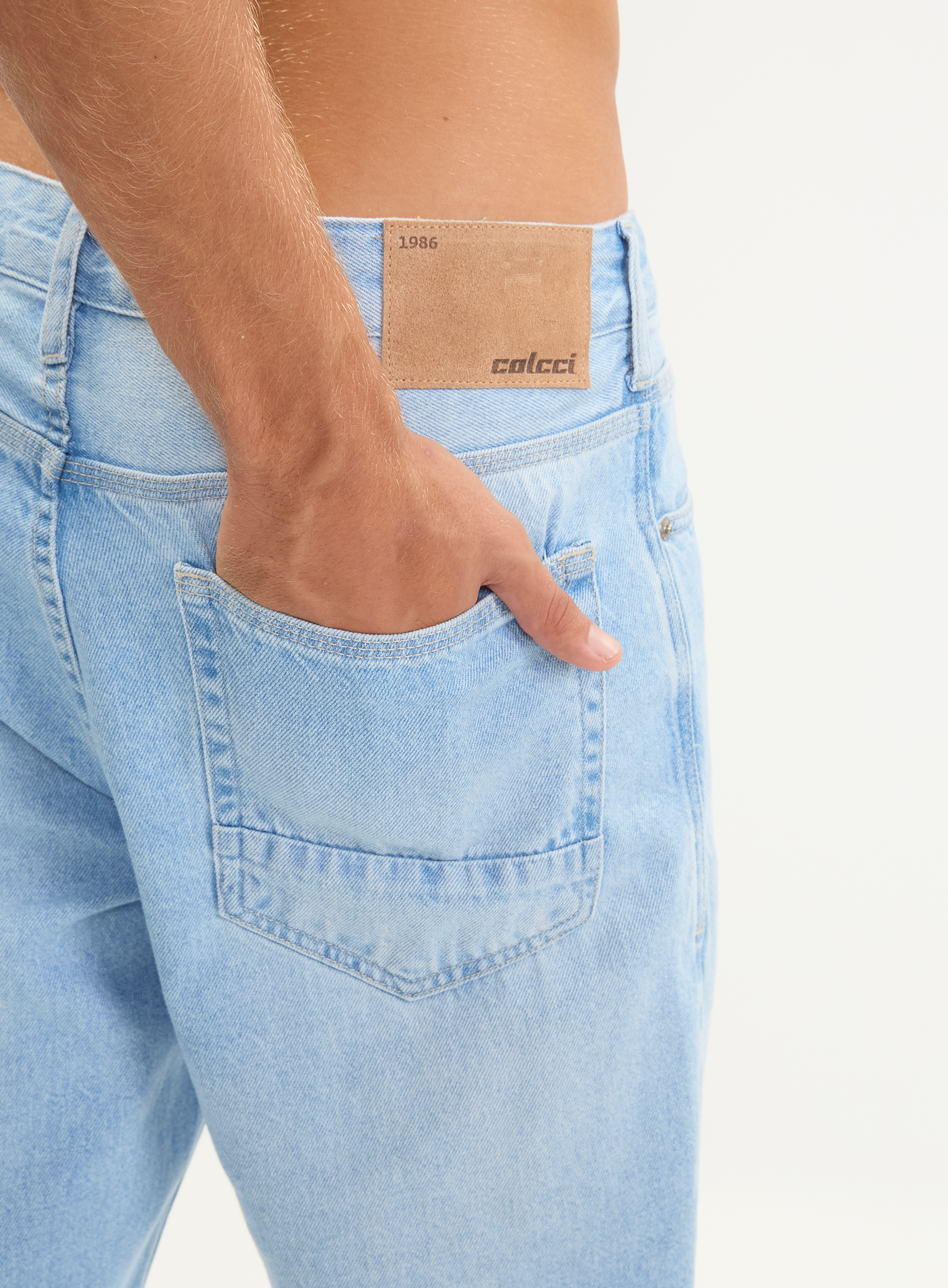 CALÇA JEANS RETA 38 INDIGO