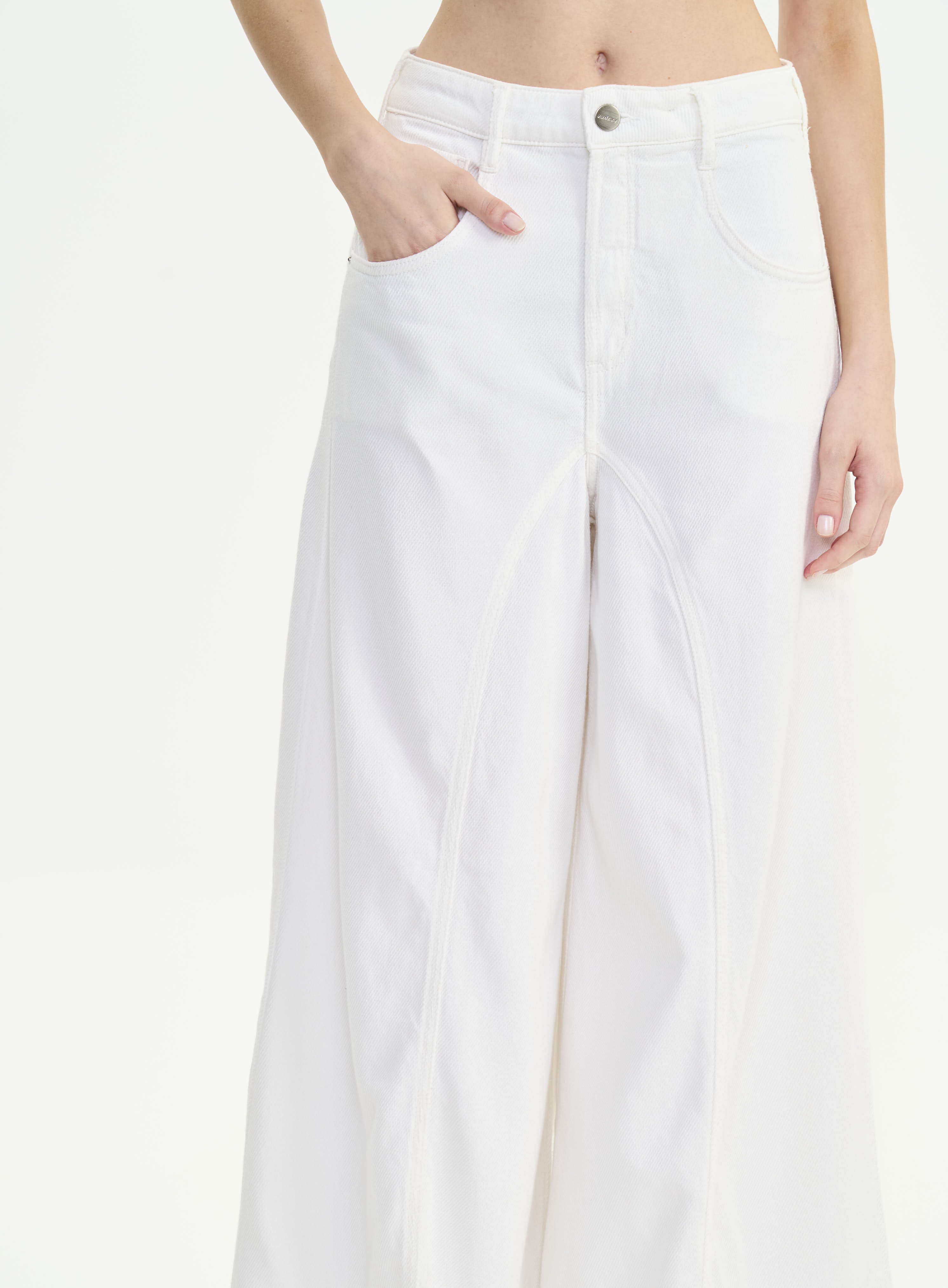 CALÇA SARJA BRUNA LOW 34 OFF SHELL