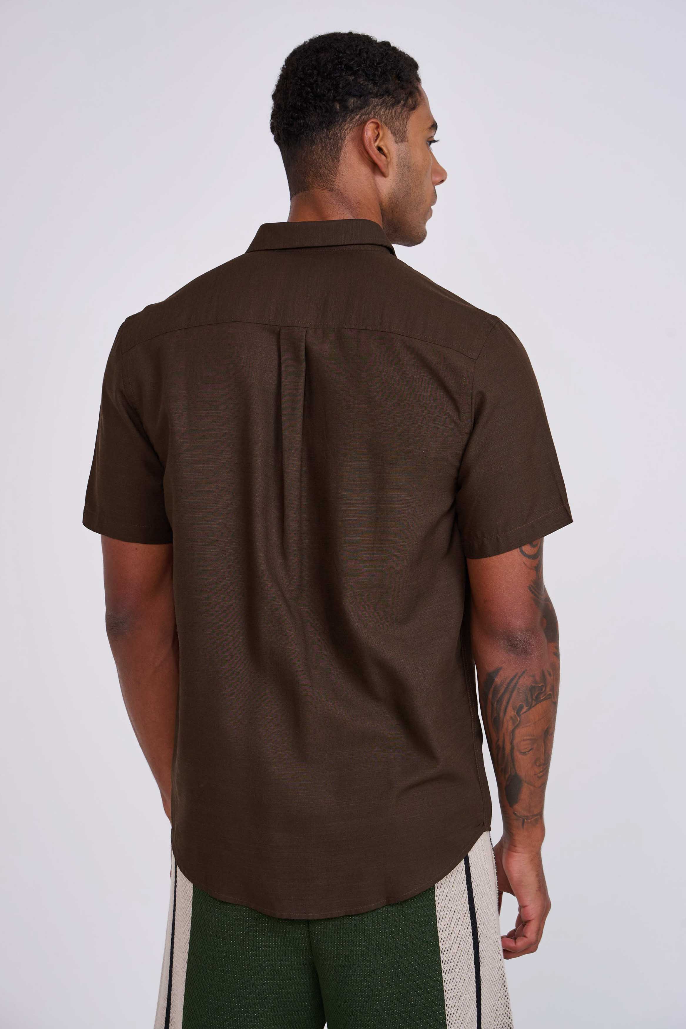CAMISA RELAX GG MARROM COCONUT