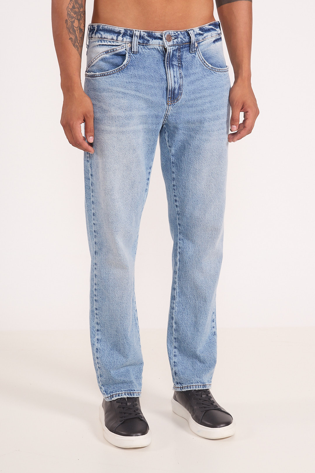 CALÇA JEANS RETA 44 INDIGO