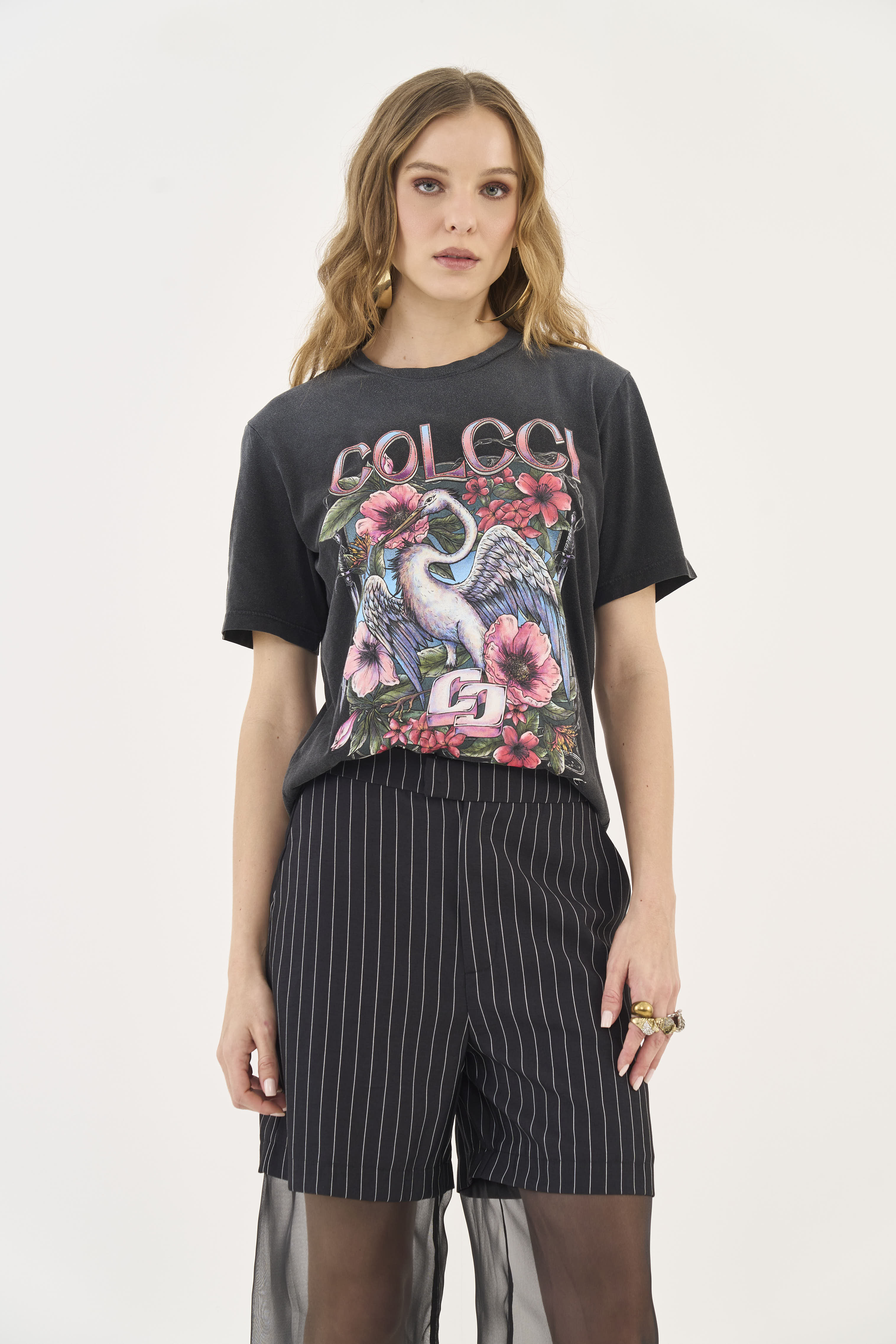 CAMISETA ESTAMPADA M PRETO