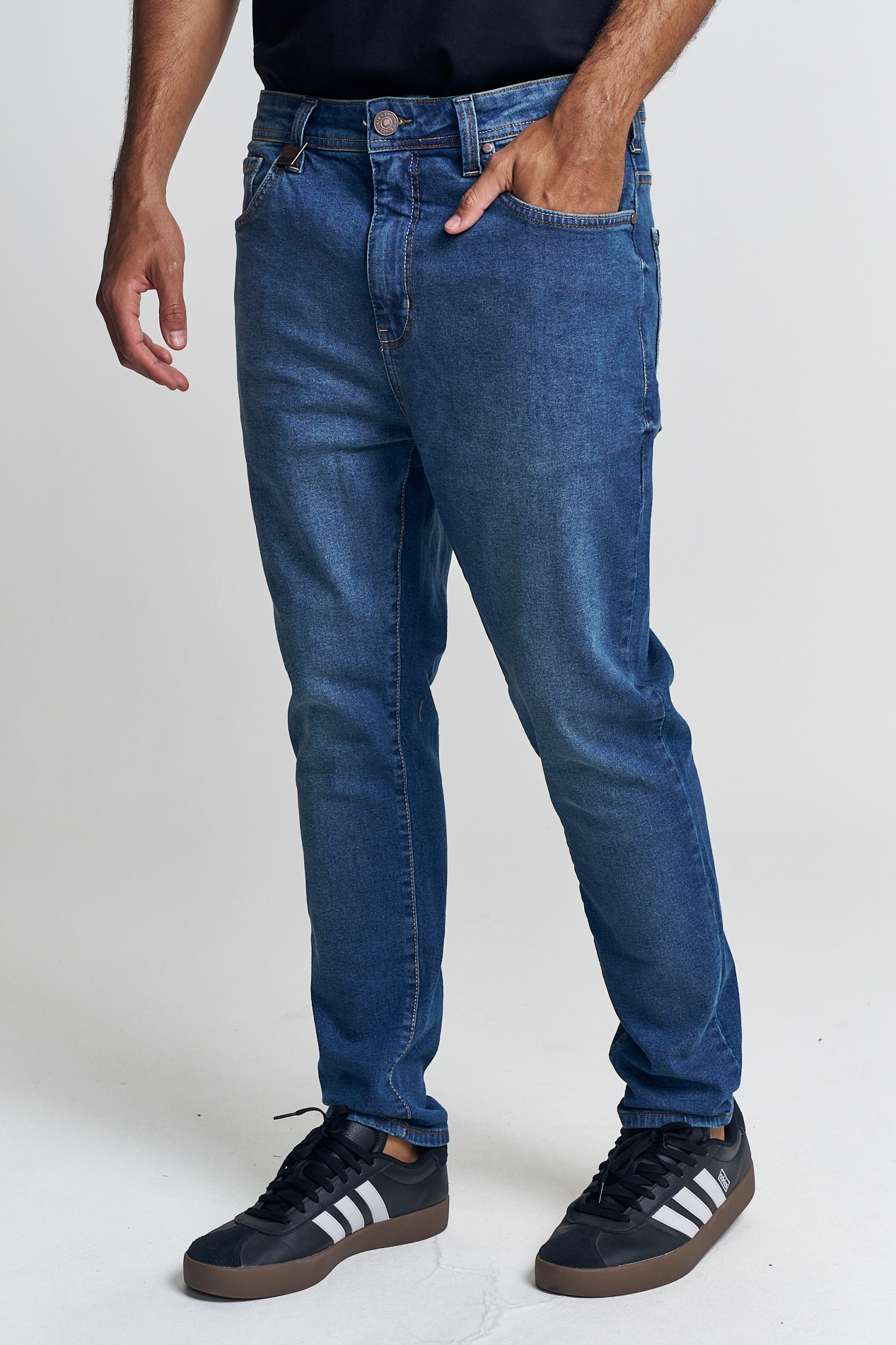 CALÇA JEANS NEW SLIM 42 INDIGO