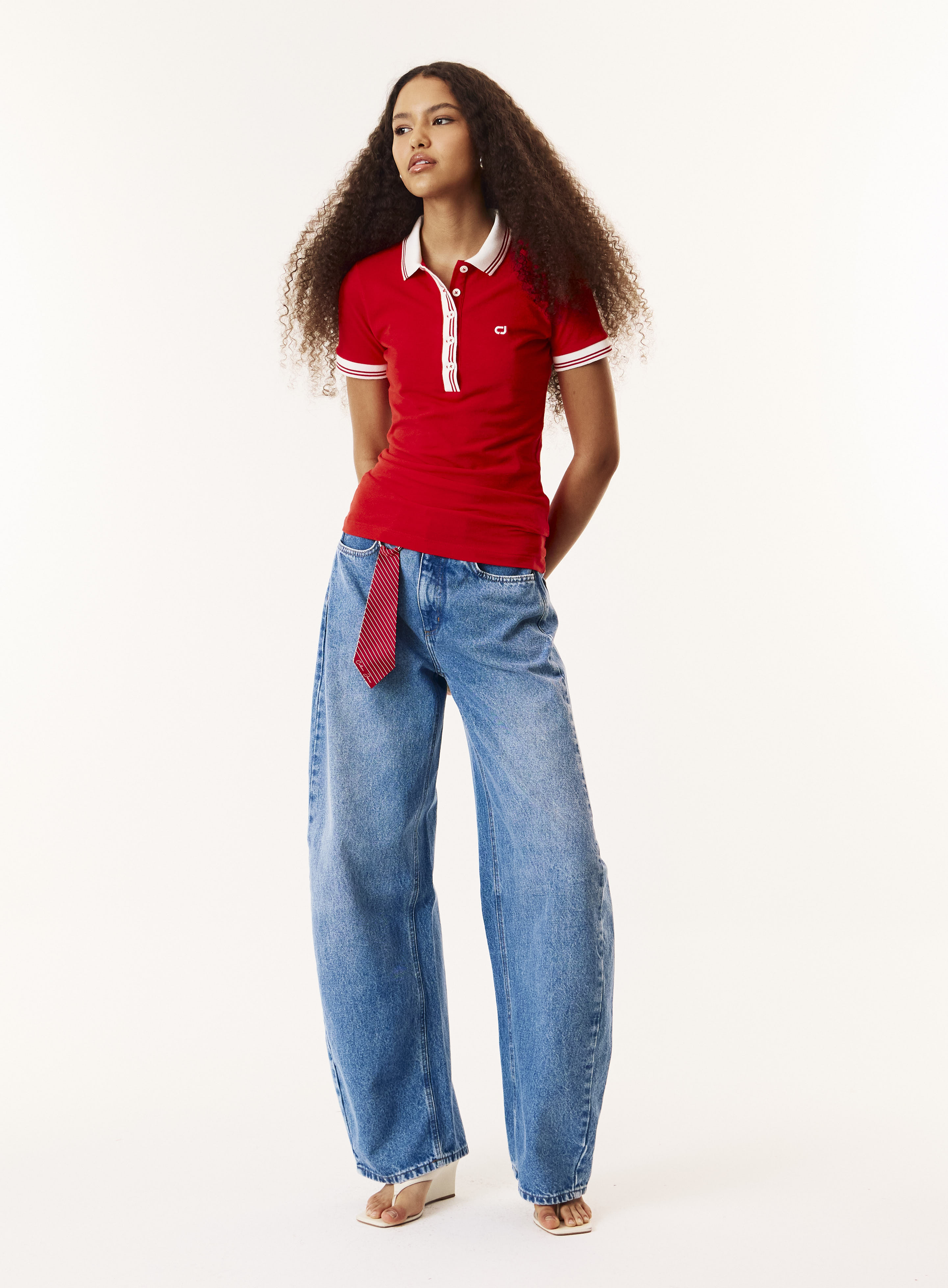 POLO COLCCI JEANS M VERMELHO LUXURY