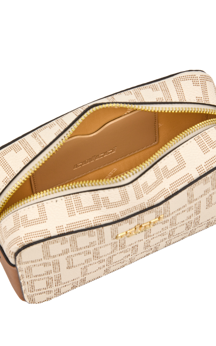 BOLSA COLCCI FEM CAMERA MONOGRAMA U CARAMELO