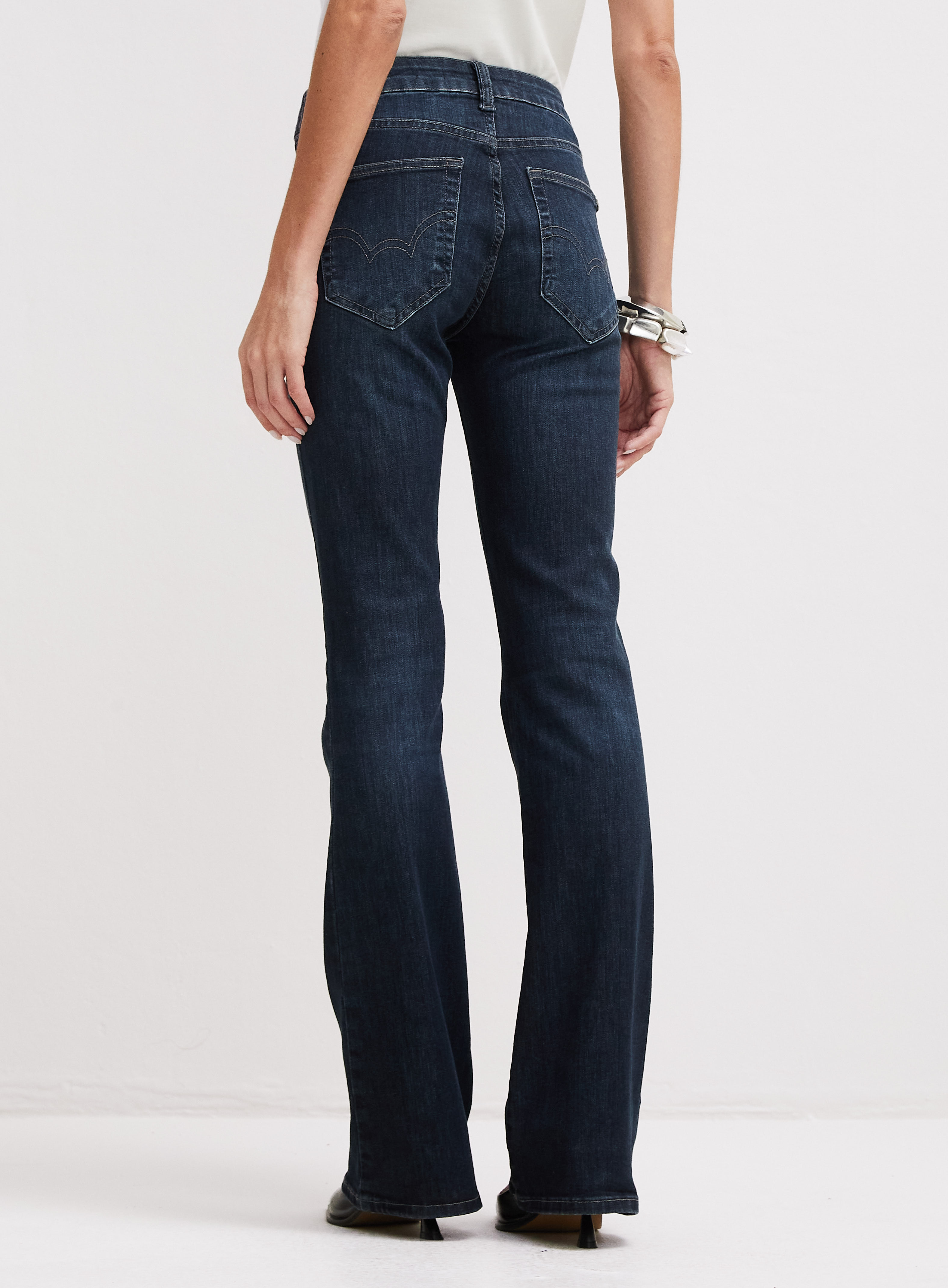 CALÇA JEANS BOOT CUT 38 INDIGO