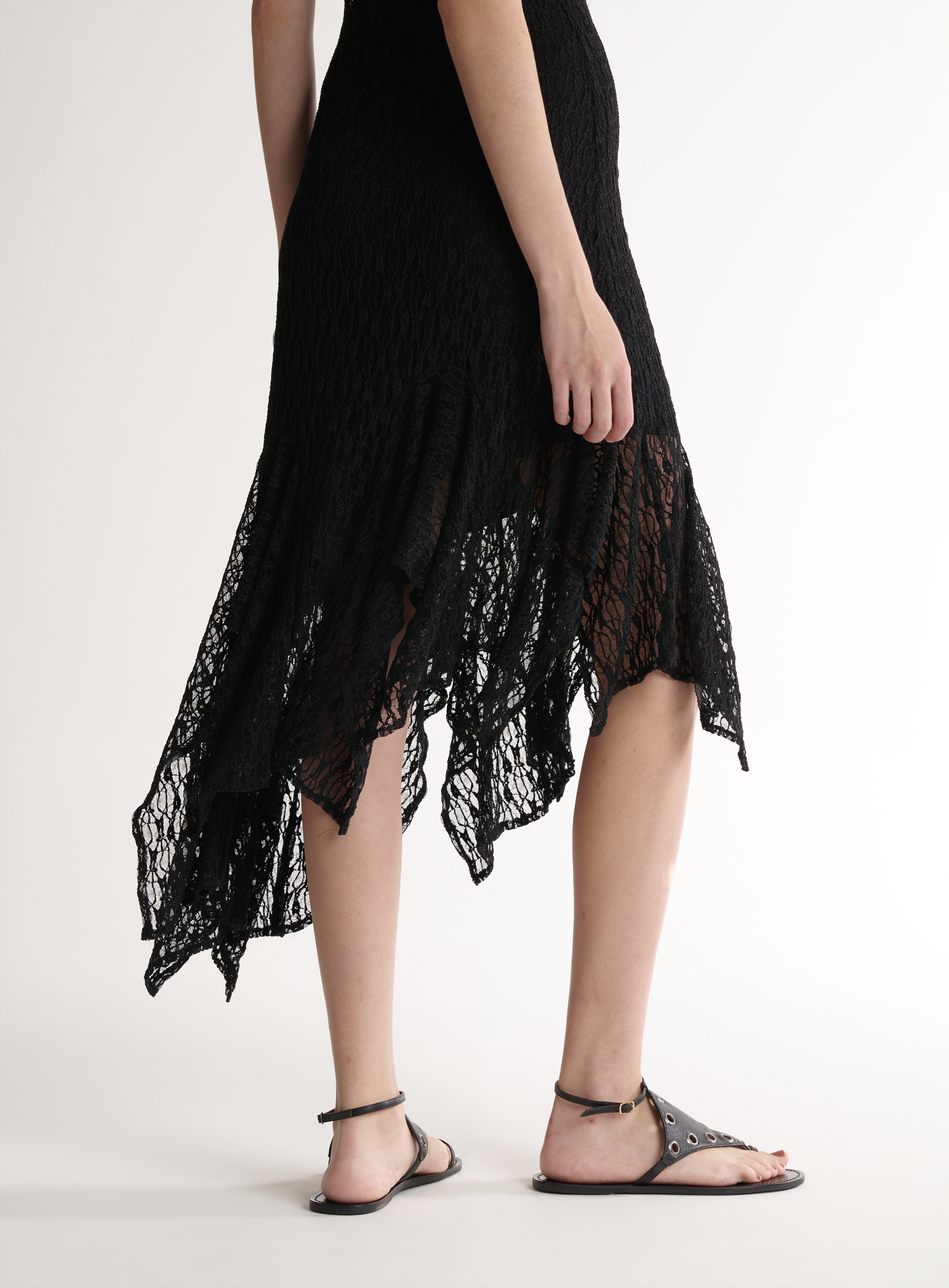 VESTIDO RENDA G PRETO
