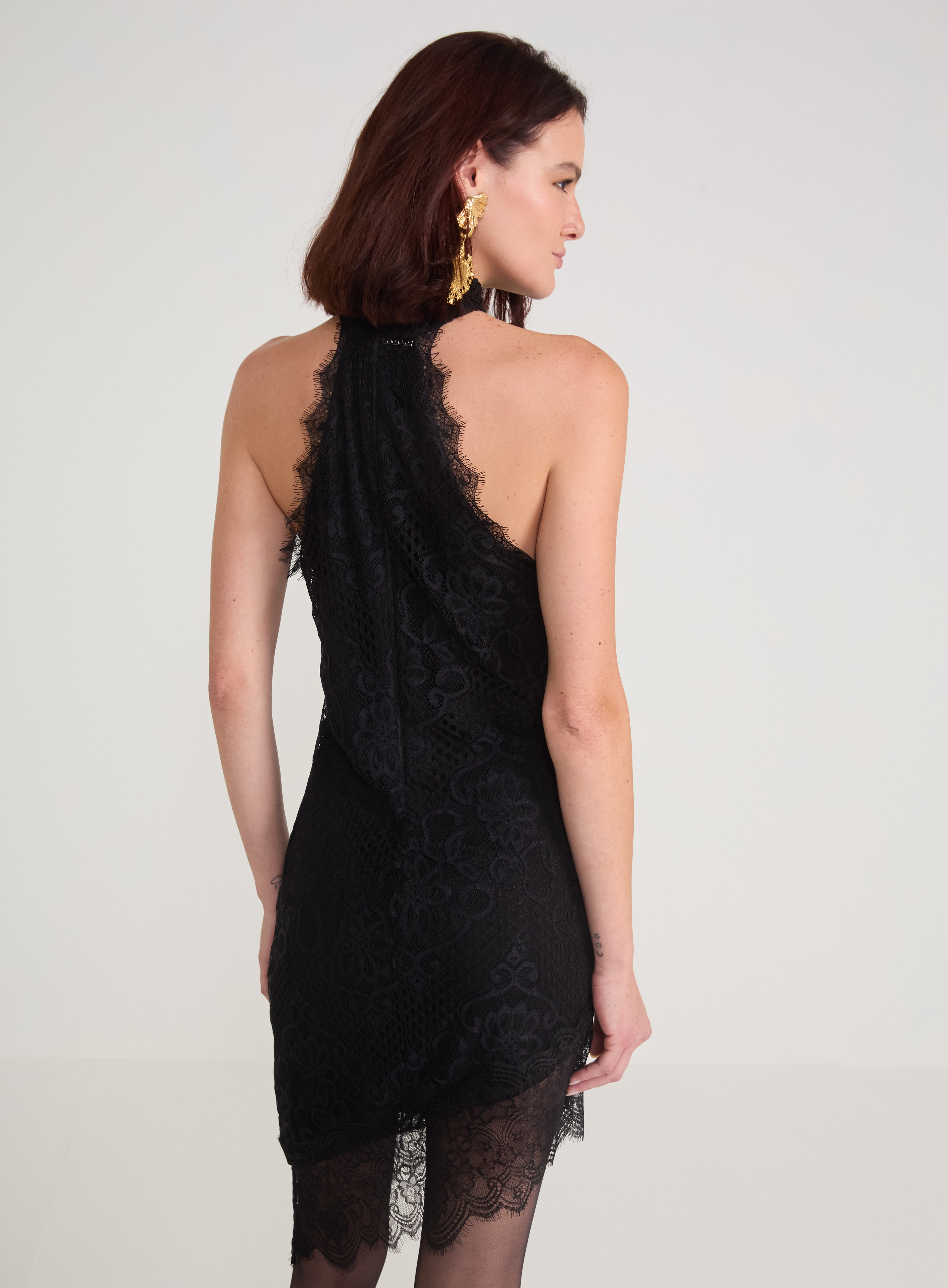 VESTIDO RENDA M PRETO