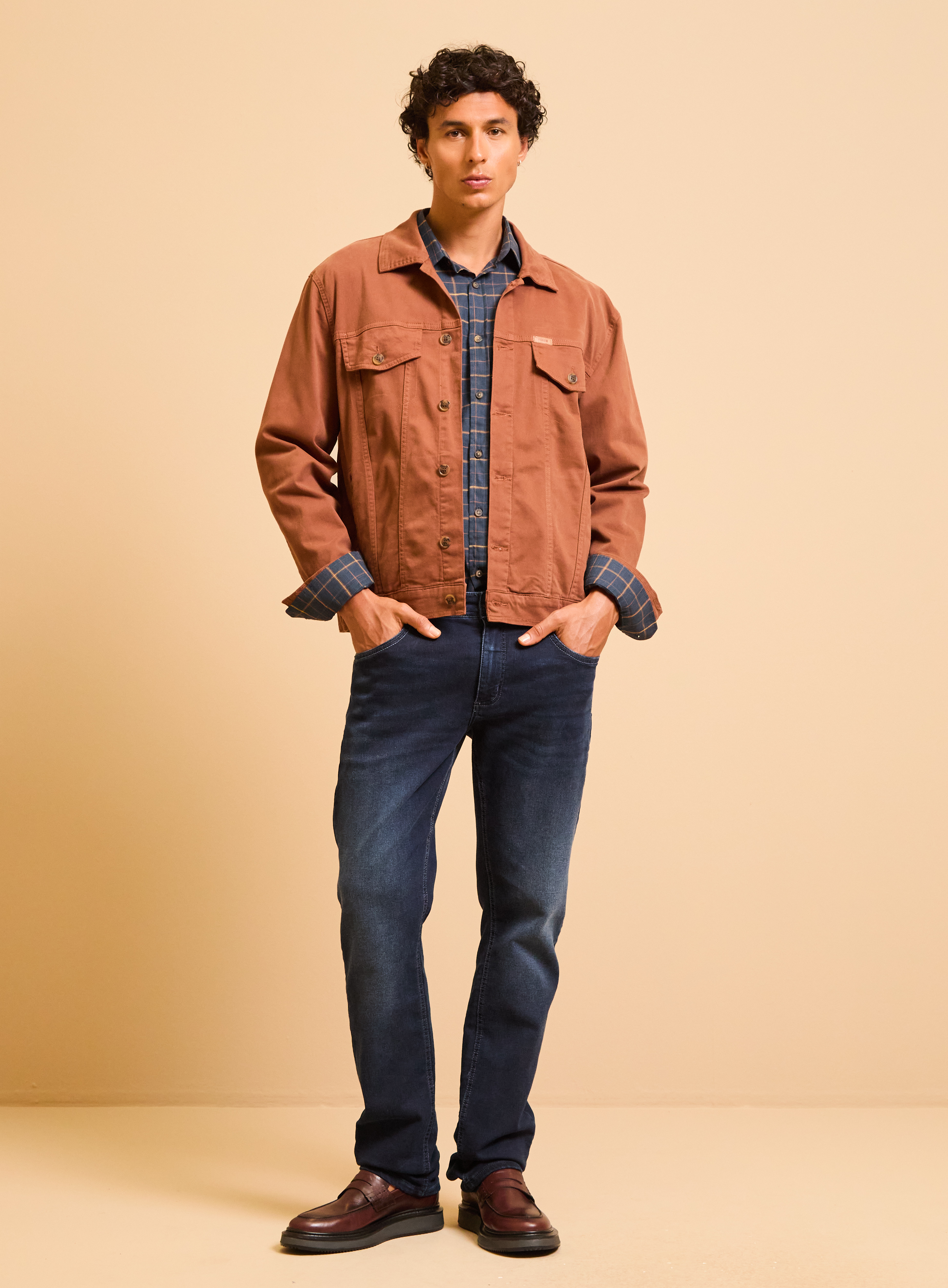CALÇA JEANS PAUL SLIM 42 INDIGO