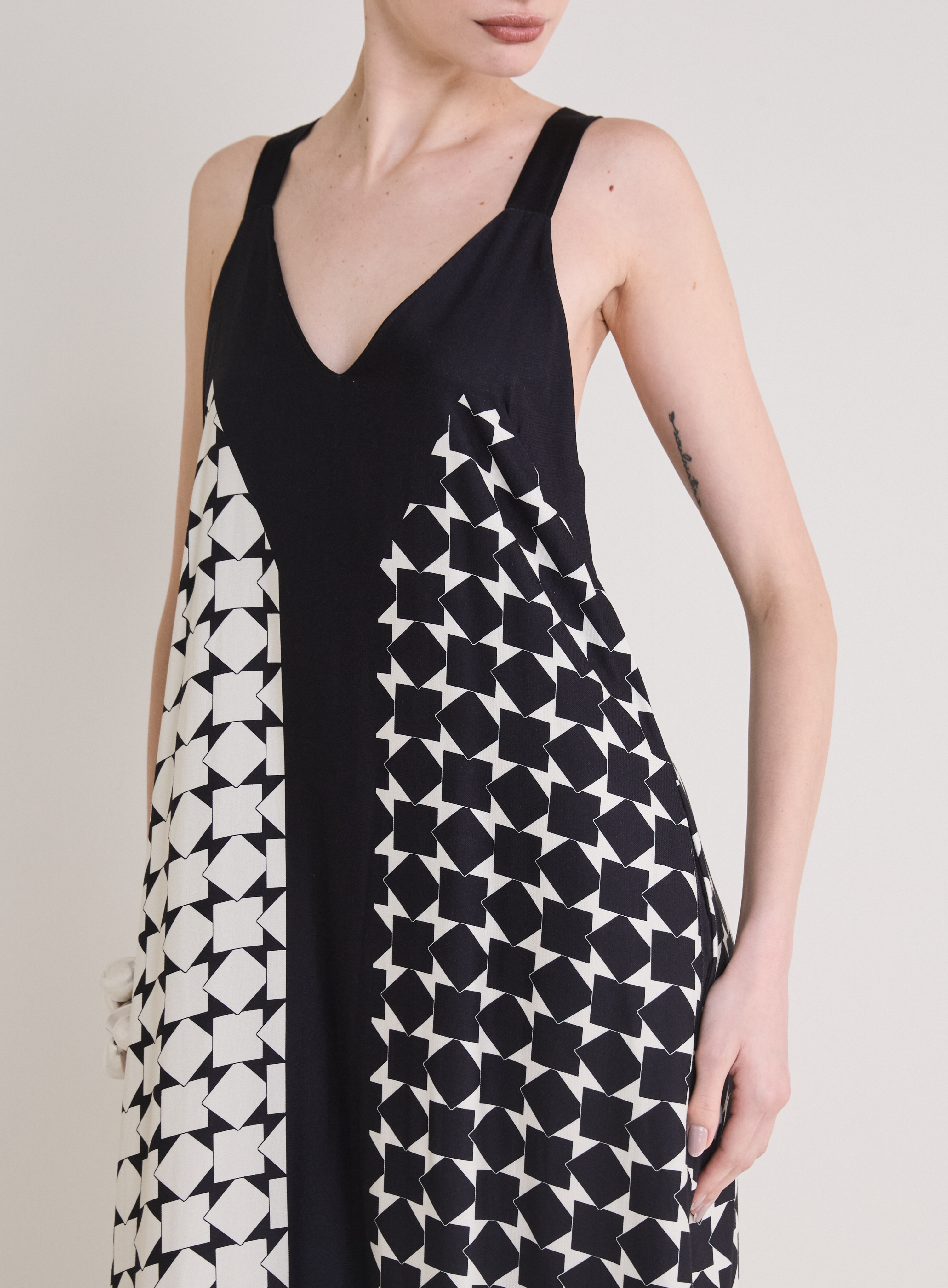 VESTIDO ESTAMPADO P BLOCK PATTERN