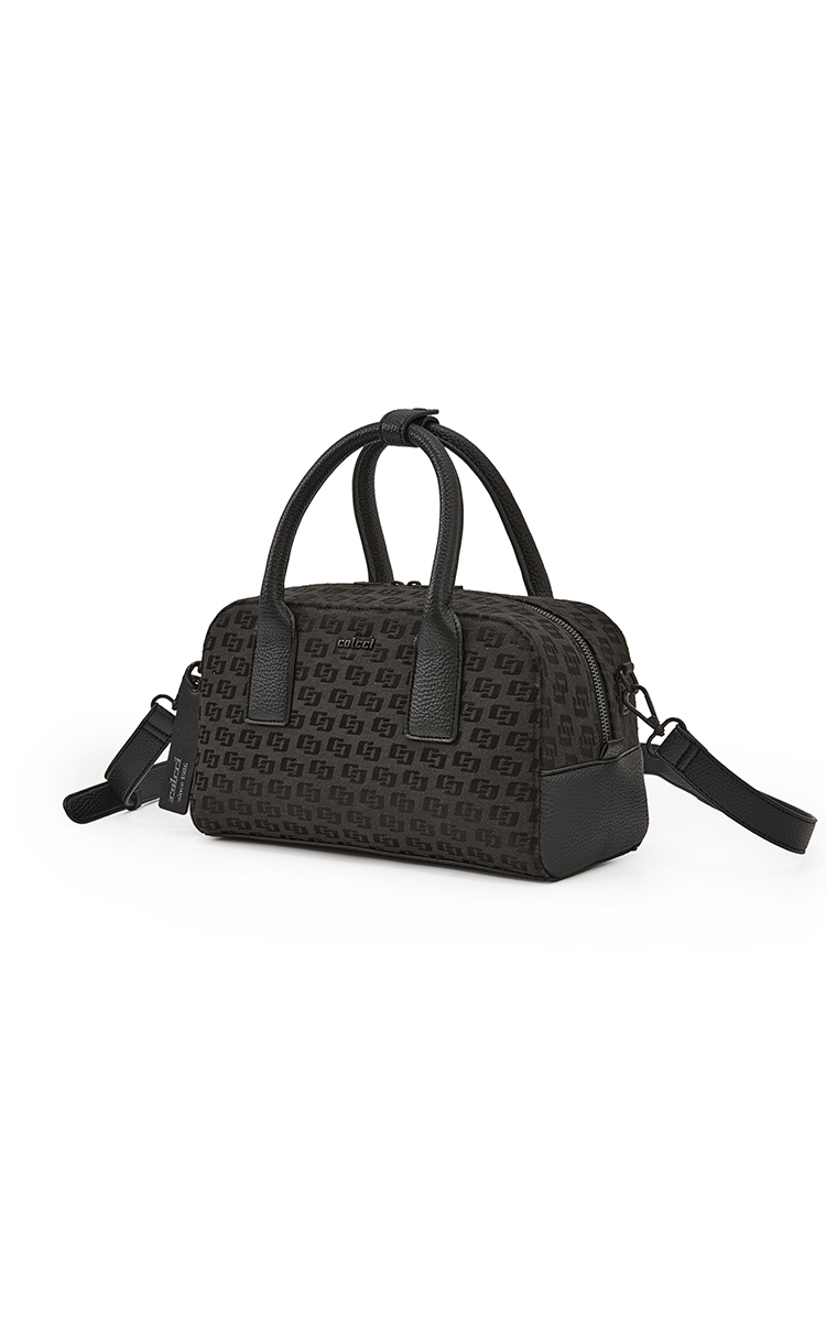BOLSA COLCCI FEM BOWLING JACQUARD U PRETO