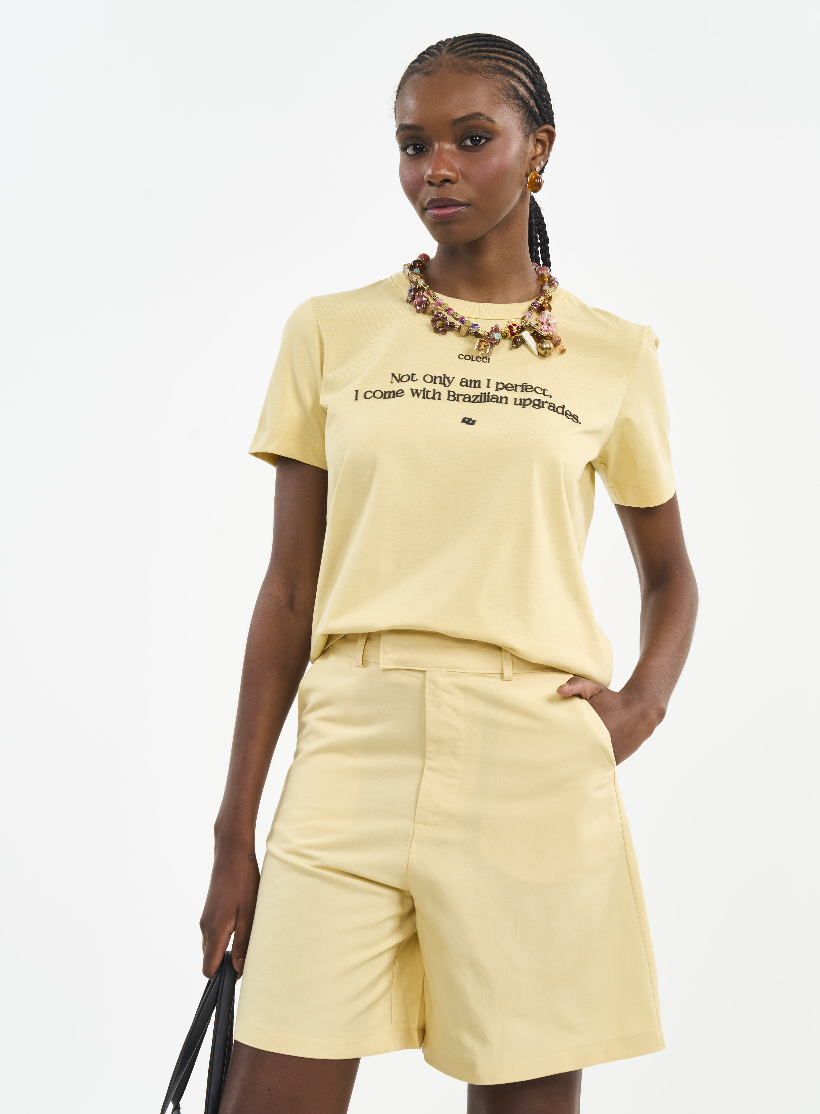 CAMISETA COLCCI G AMARELO SOLENE
