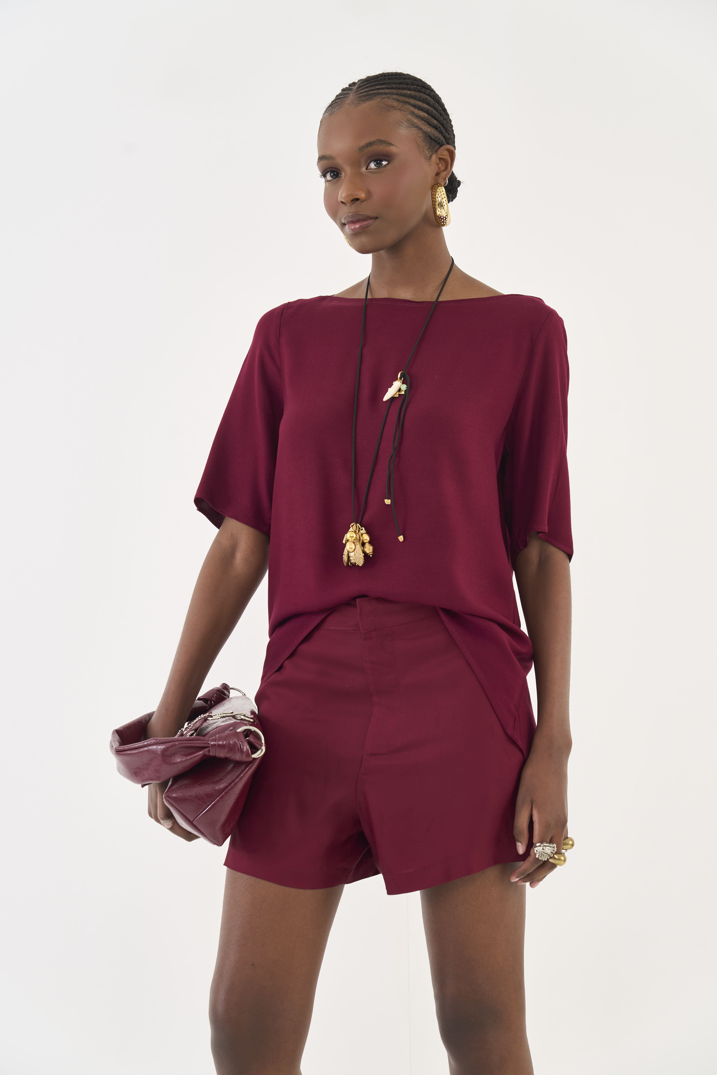 BLUSA COLCCI G BORDO BLOODSTONE