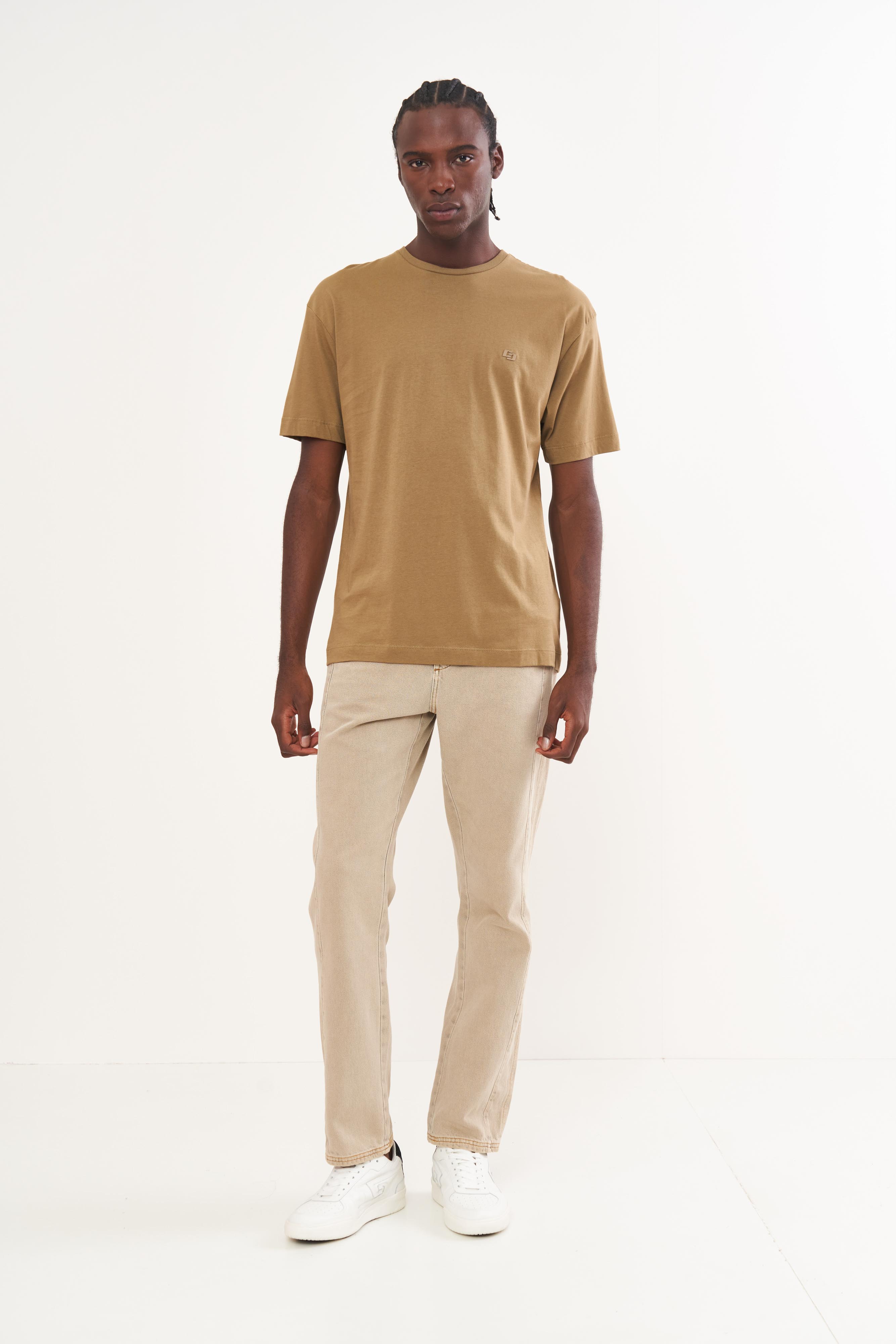 CAMISETA COLCCI GG MARROM PREBIA