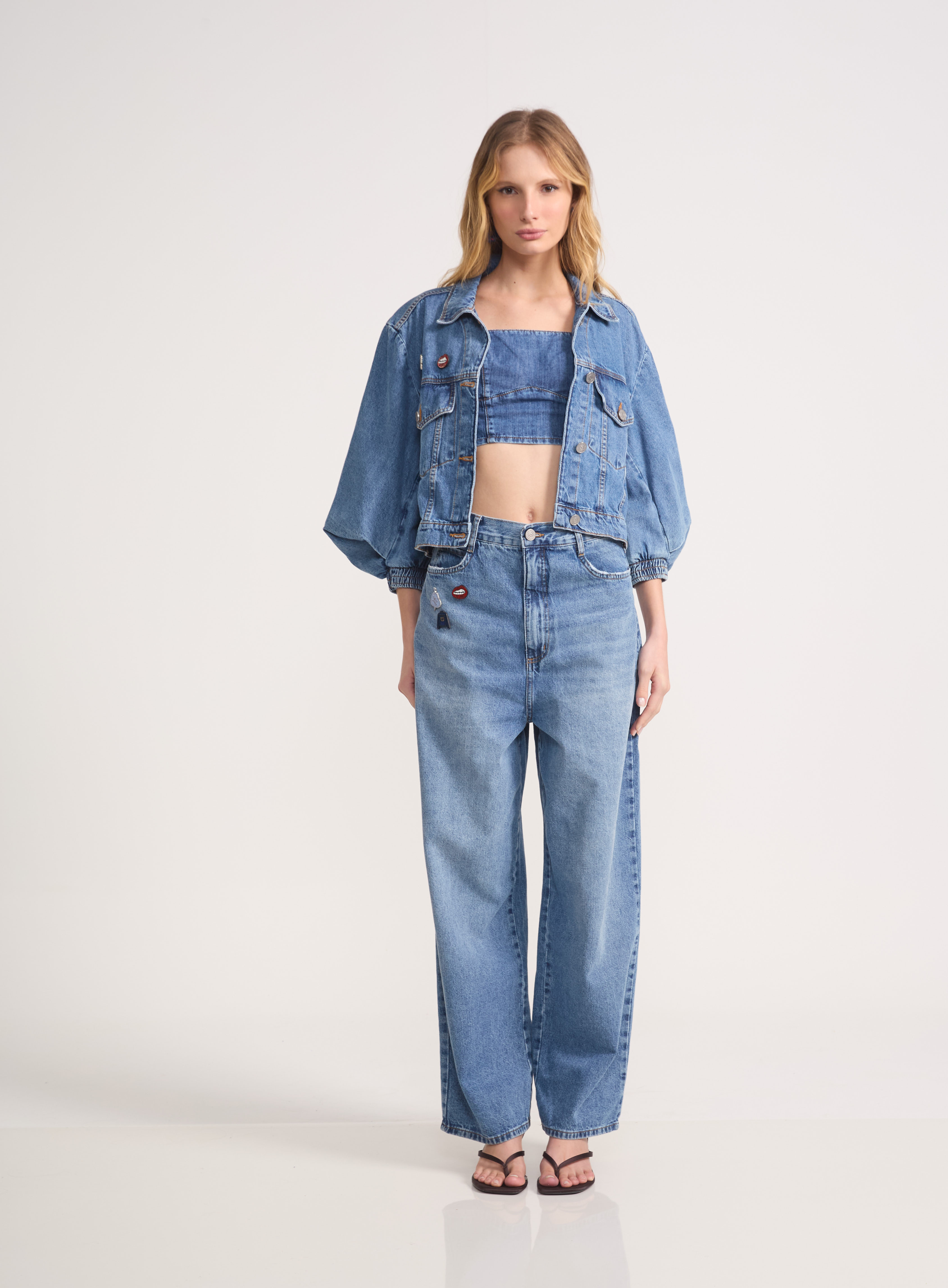 TOP JEANS M INDIGO