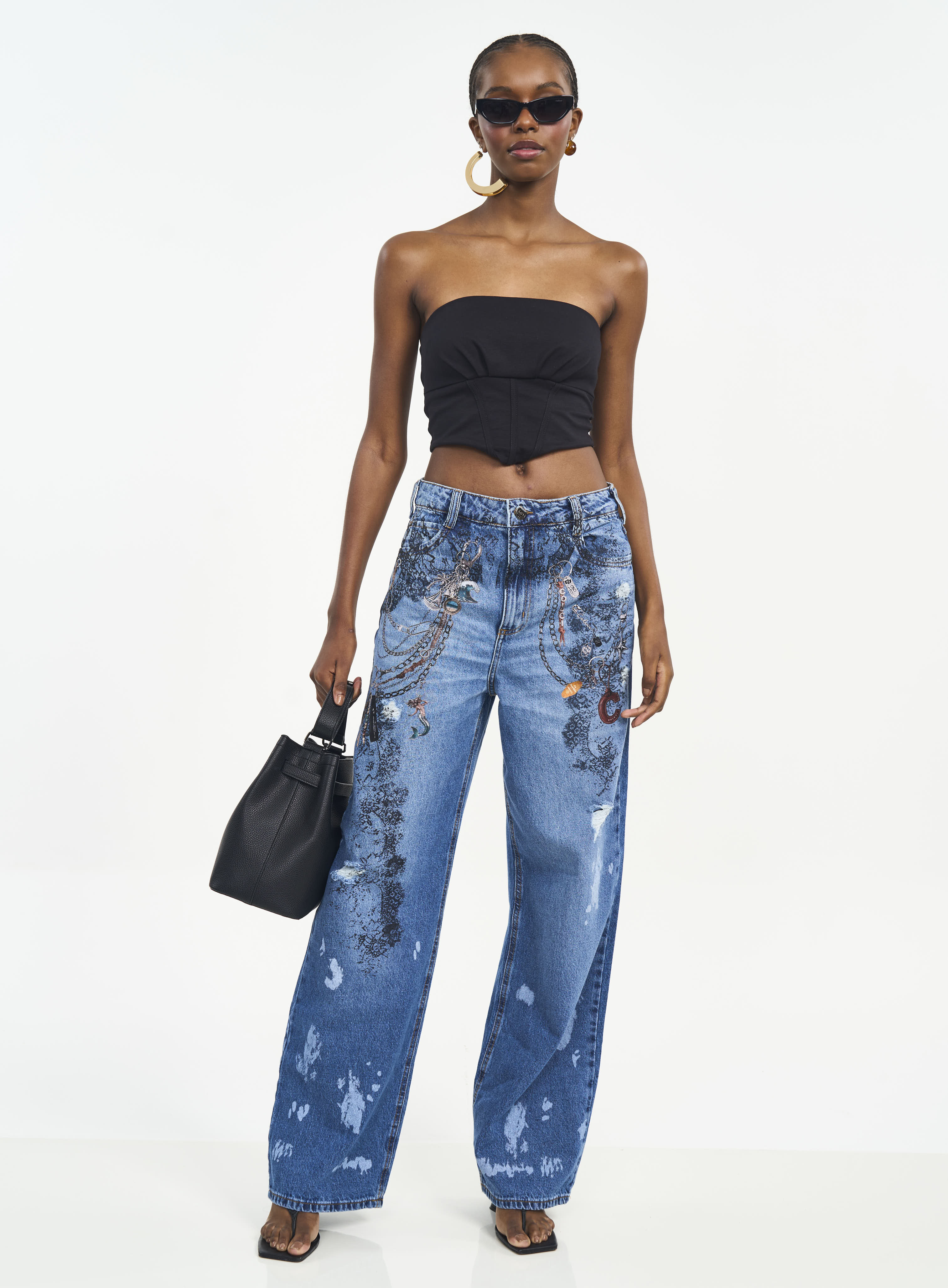 CALÇA JEANS BRUNA LOW 34 INDIGO