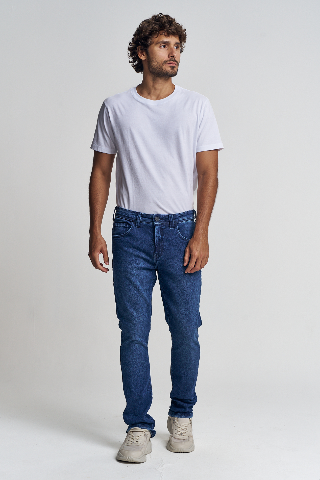 CALÇA JEANS GILSON SLIM 42 INDIGO