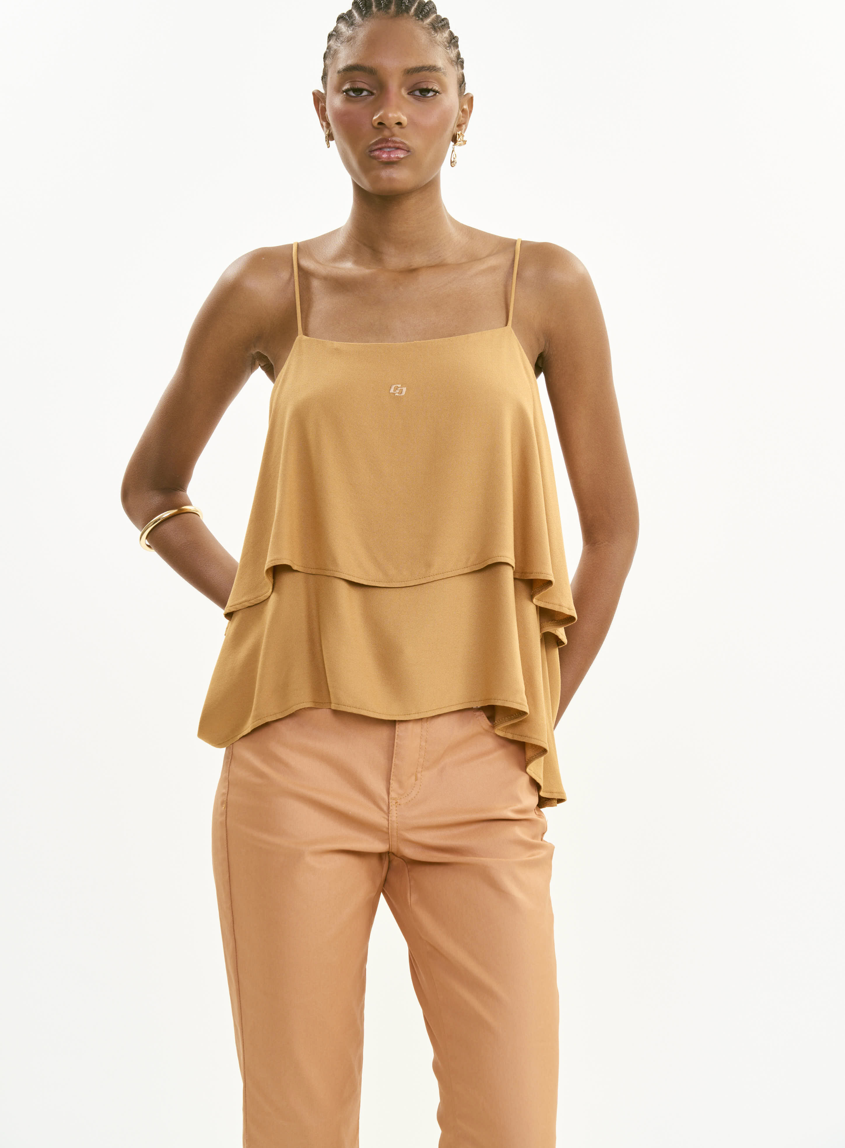 BLUSA COLCCI G MARROM FEIJO