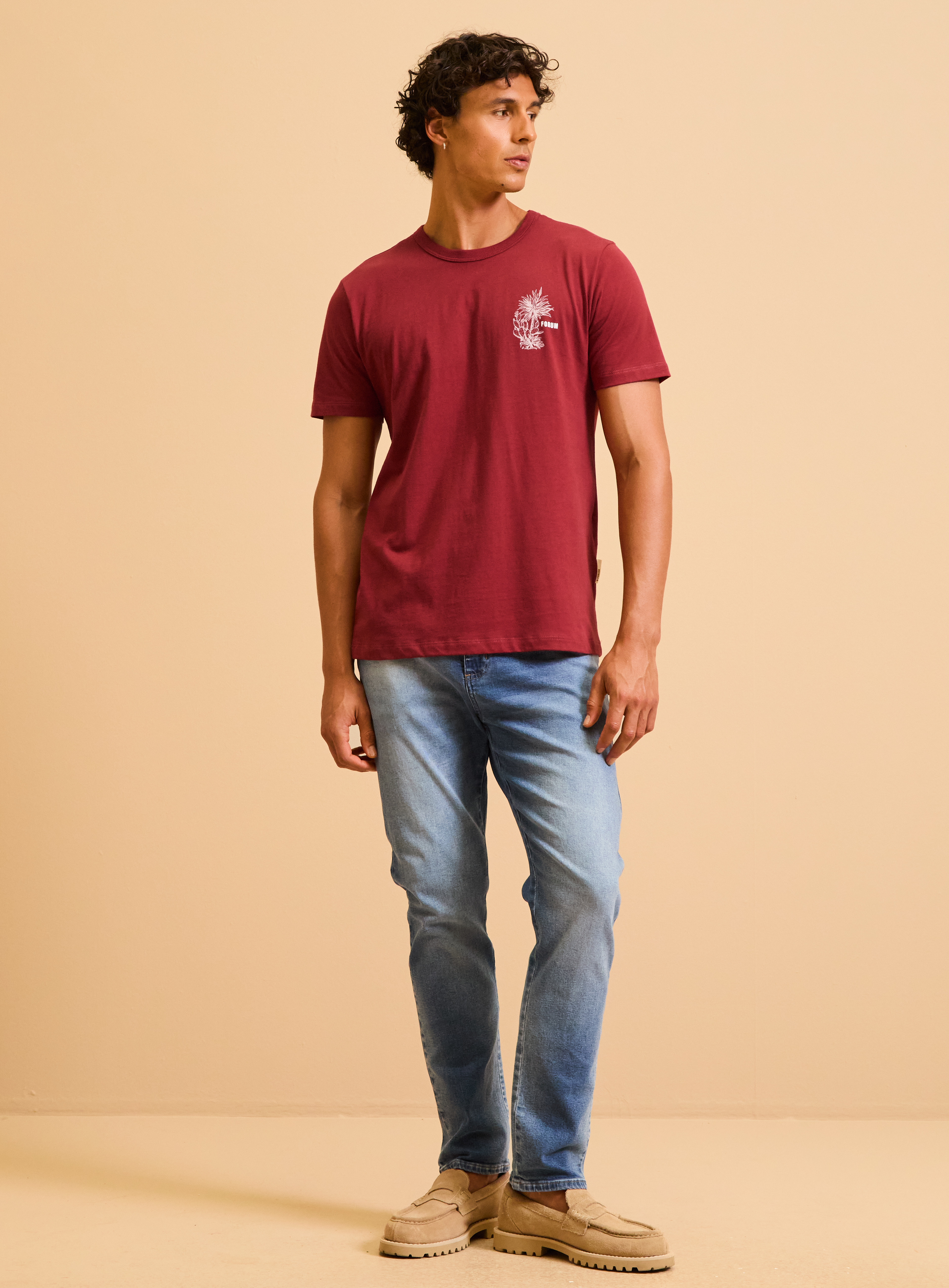 CAMISETA FORUM M VERMELHO VIN ROUGE