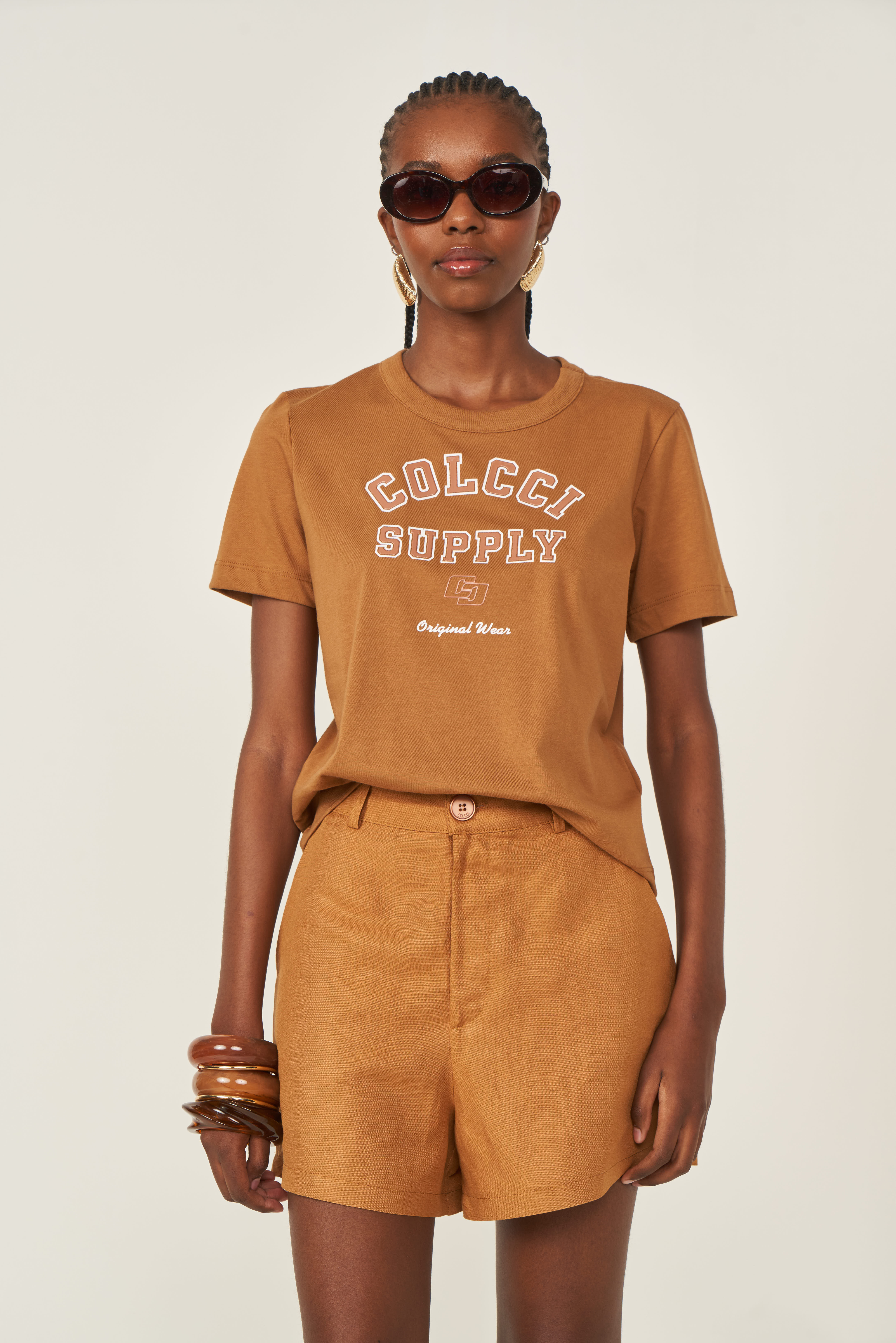 CAMISETA COLCCI M MARROM EVERMORE