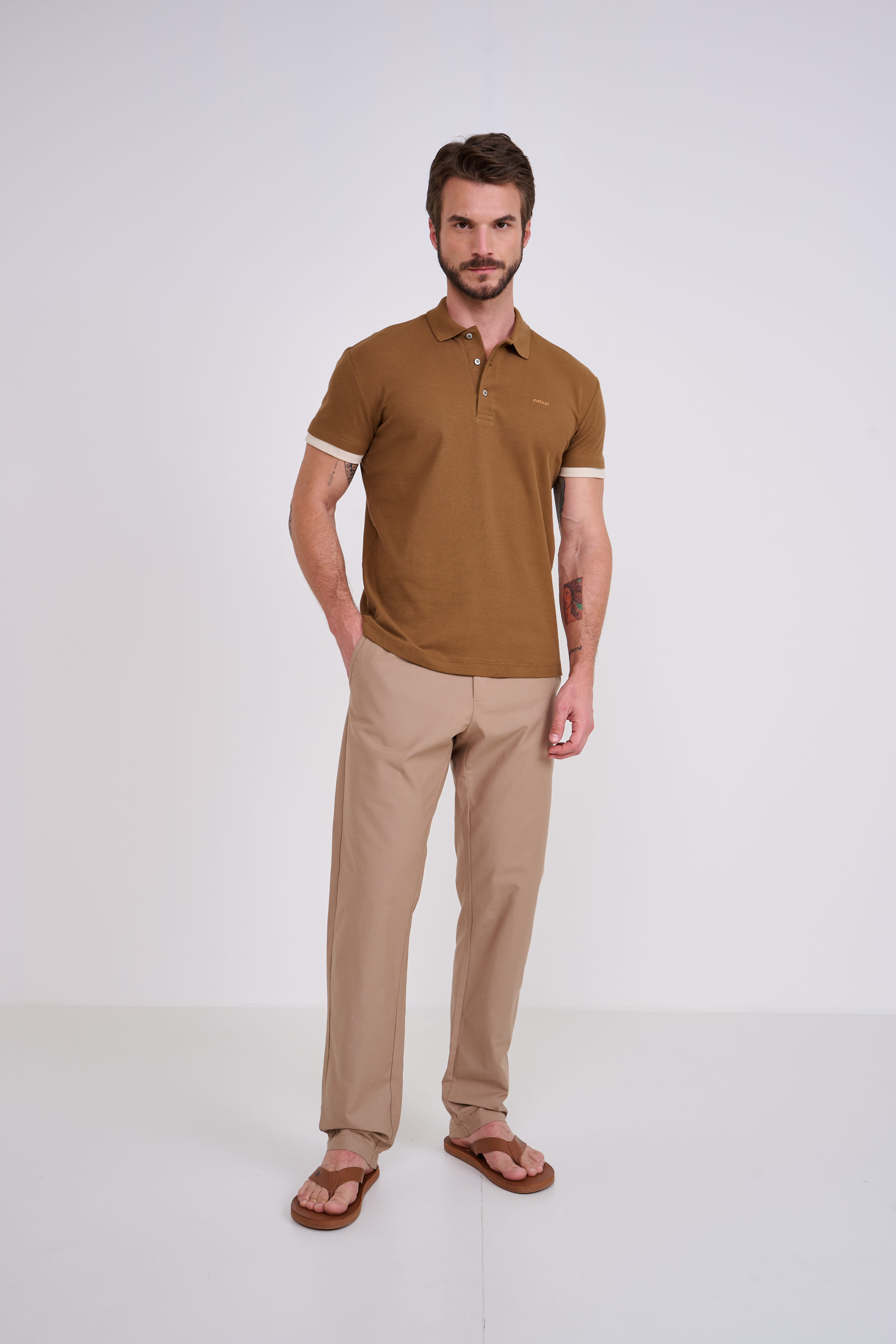 CALÇA COLCCI 40 BEGE SAND CASTLE