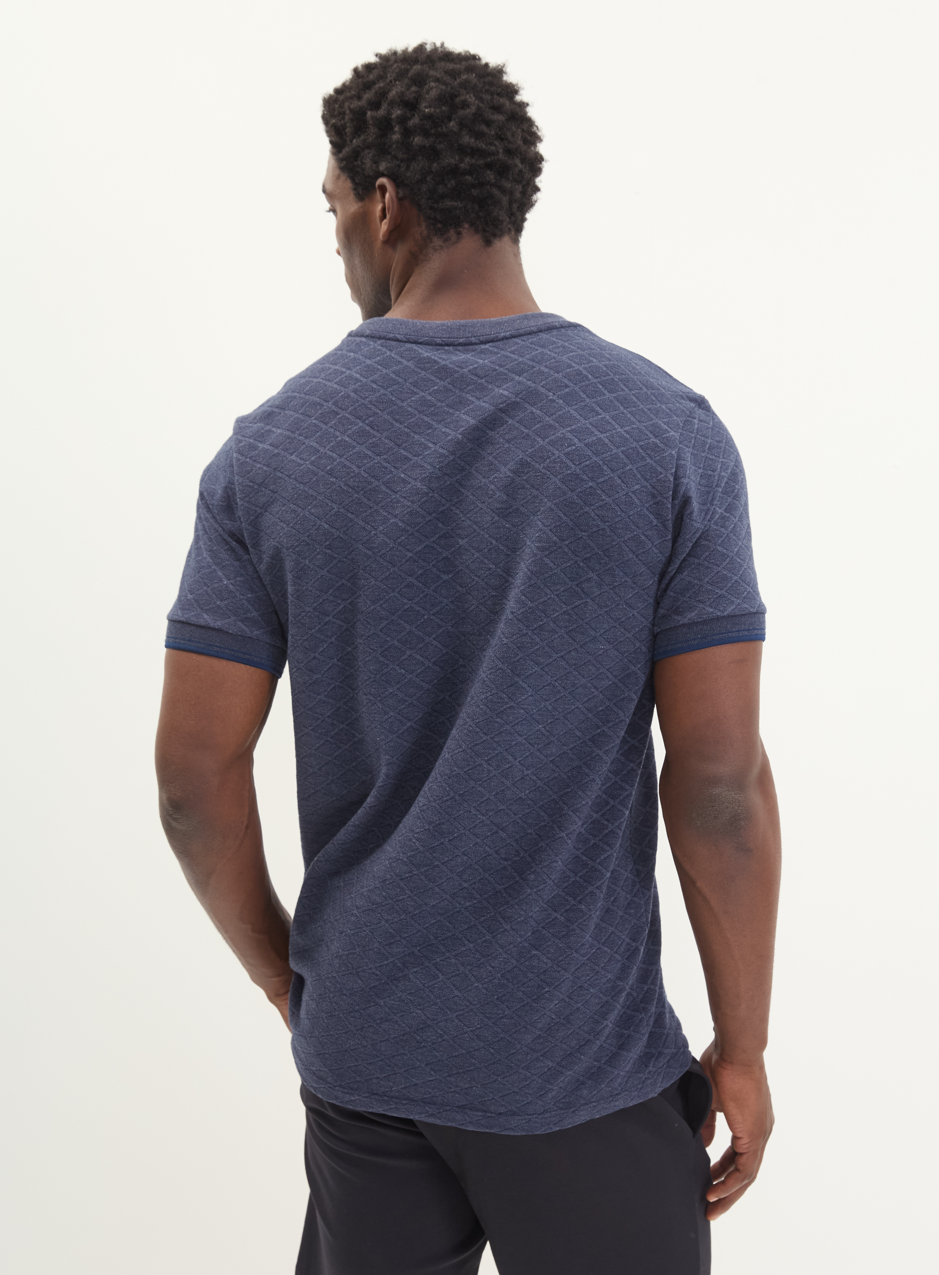 CAMISETA JACQUARD G AZUL DARKNESS