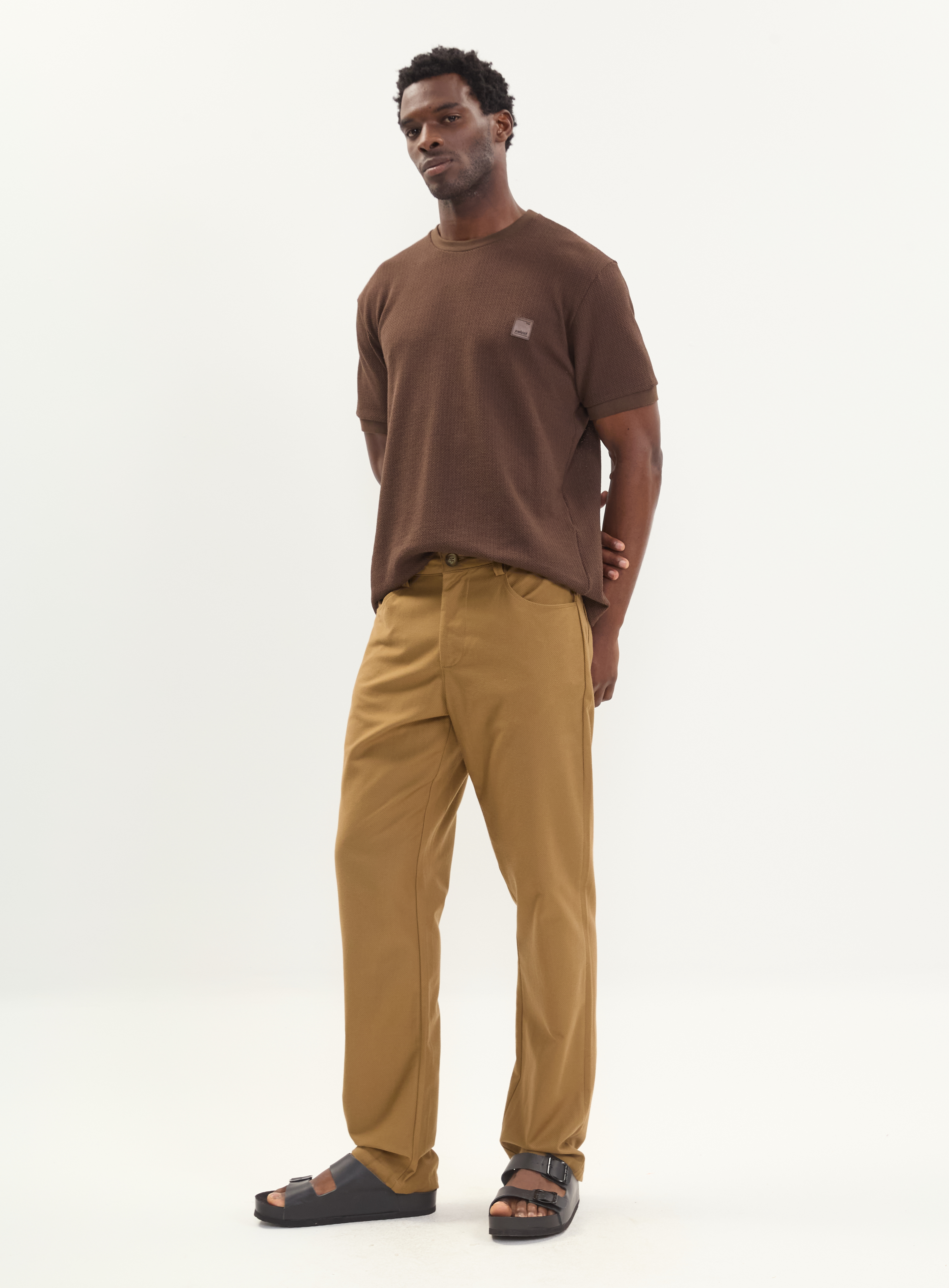 CAMISETA COLCCI GG MARROM COCONUT