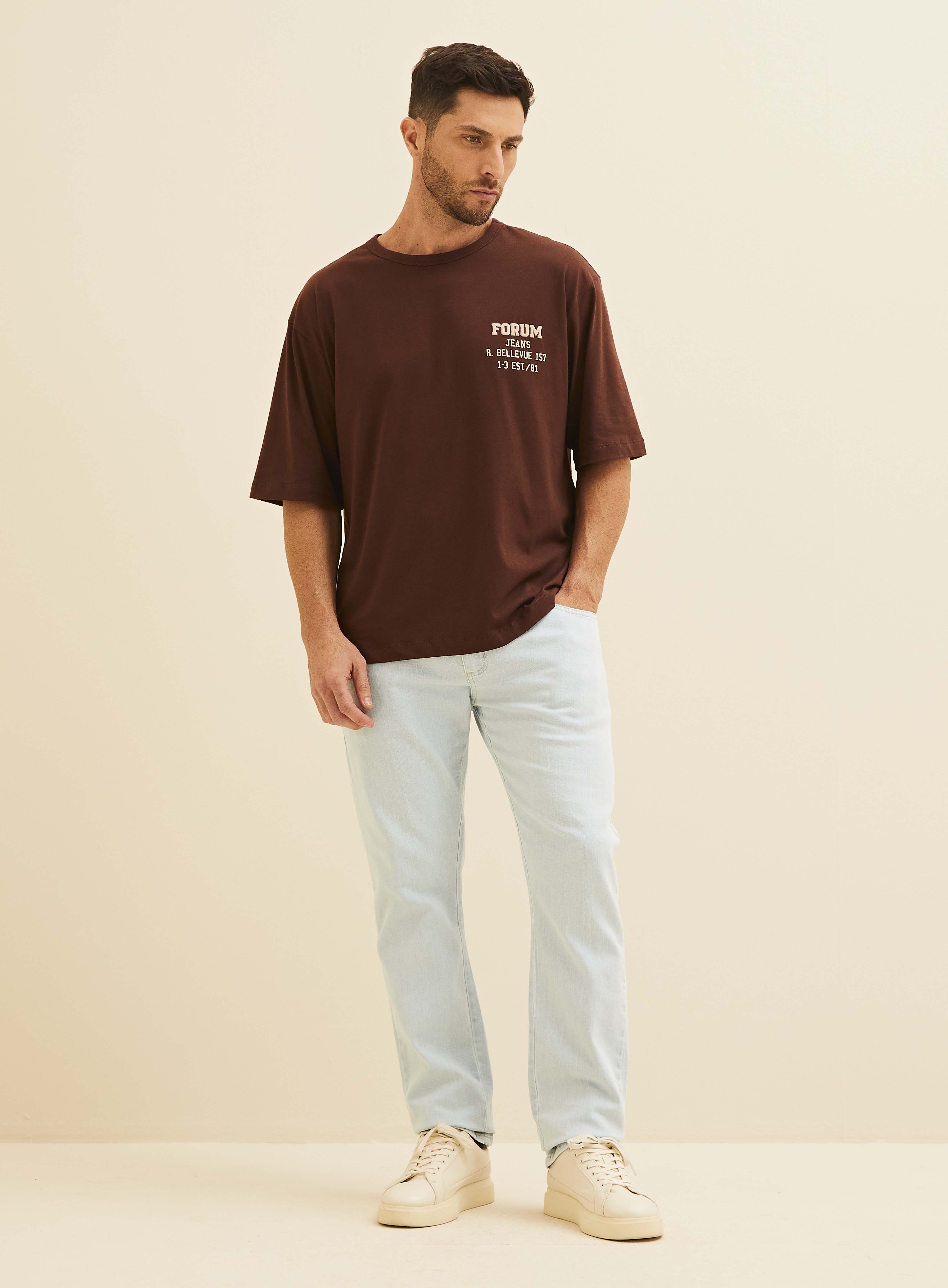 CAMISETA FORUM M MARROM ROCCIA