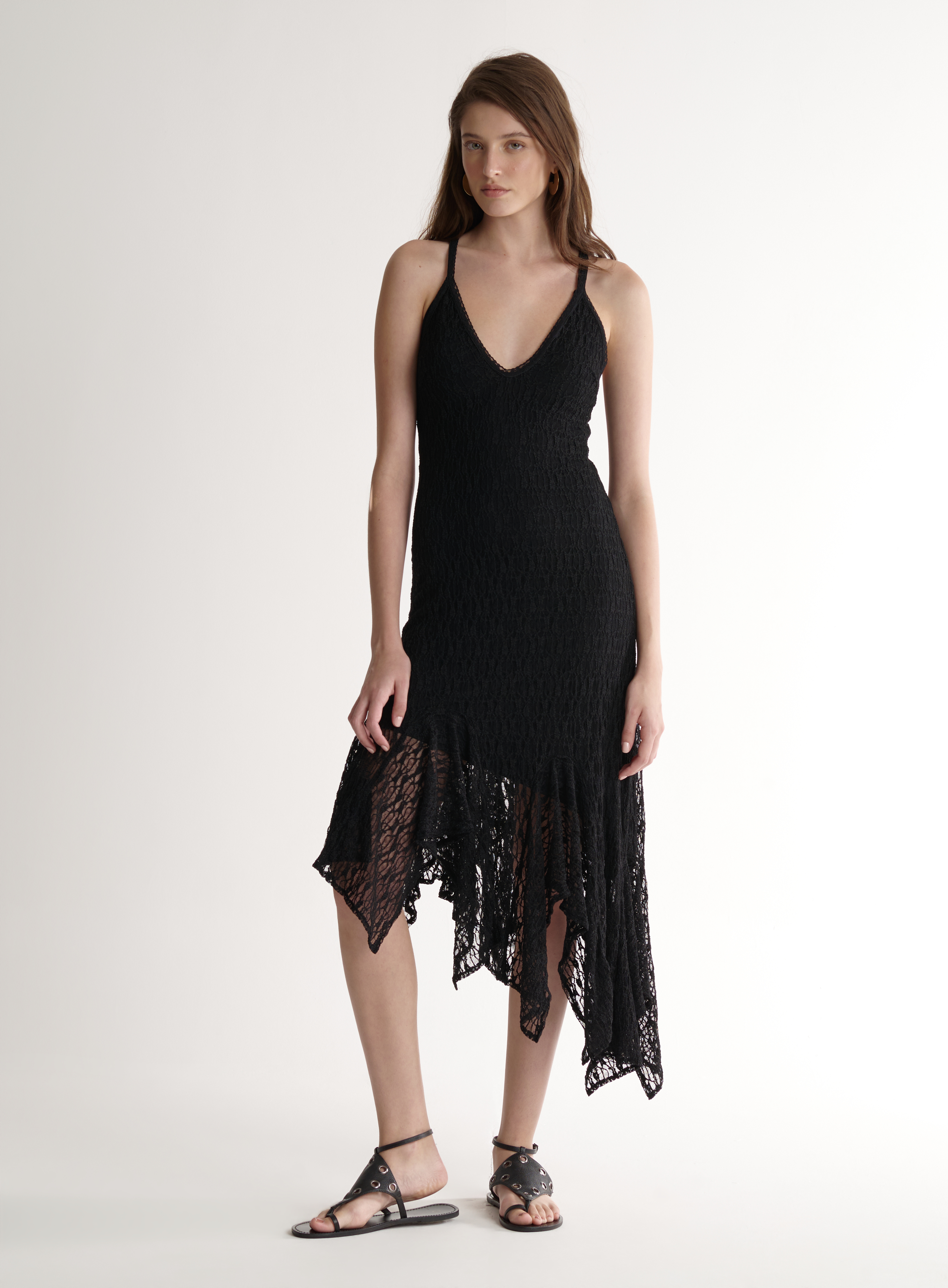 VESTIDO RENDA G PRETO
