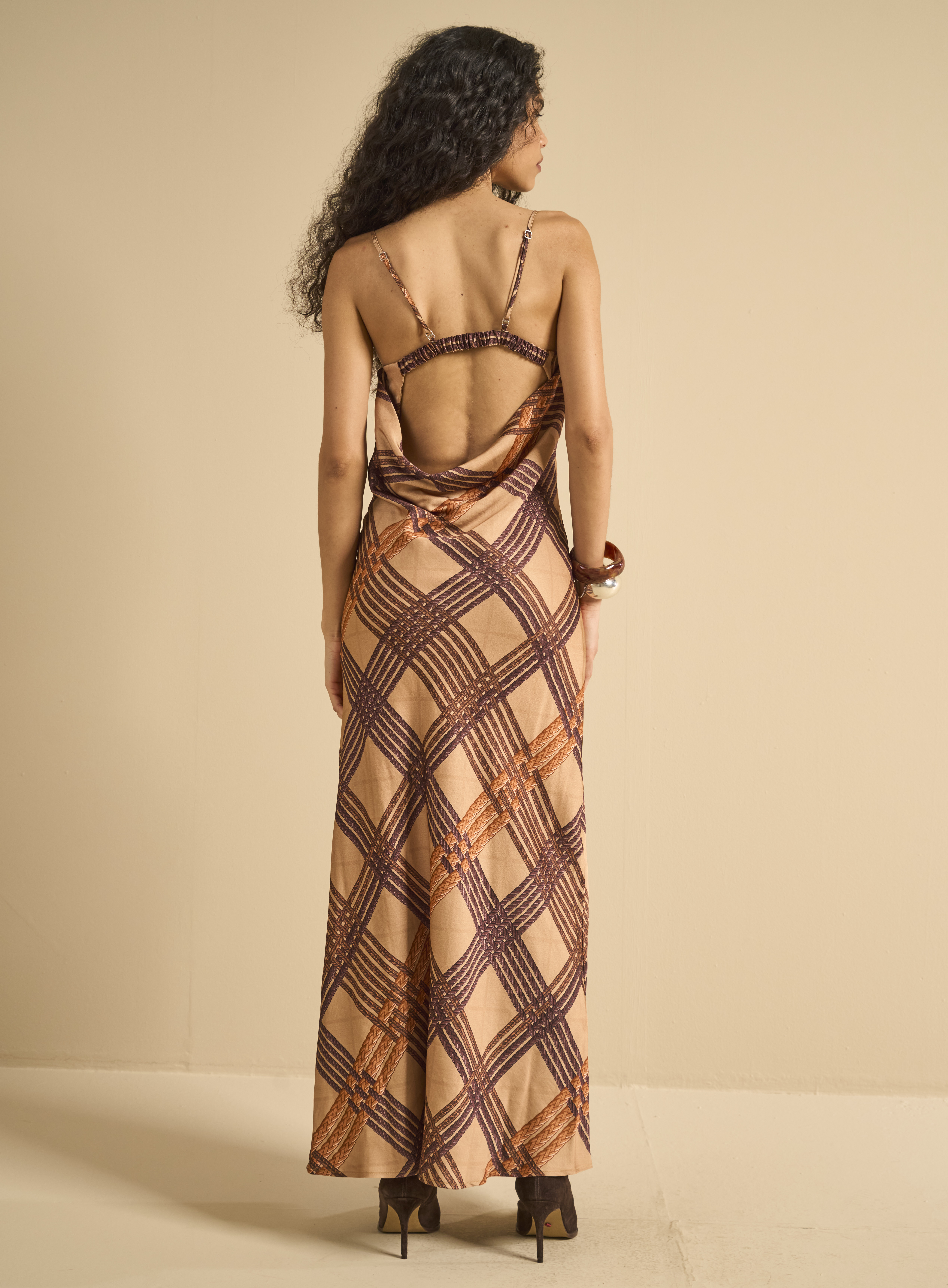 VESTIDO ESTAMPADO G XADREZ CARDADO