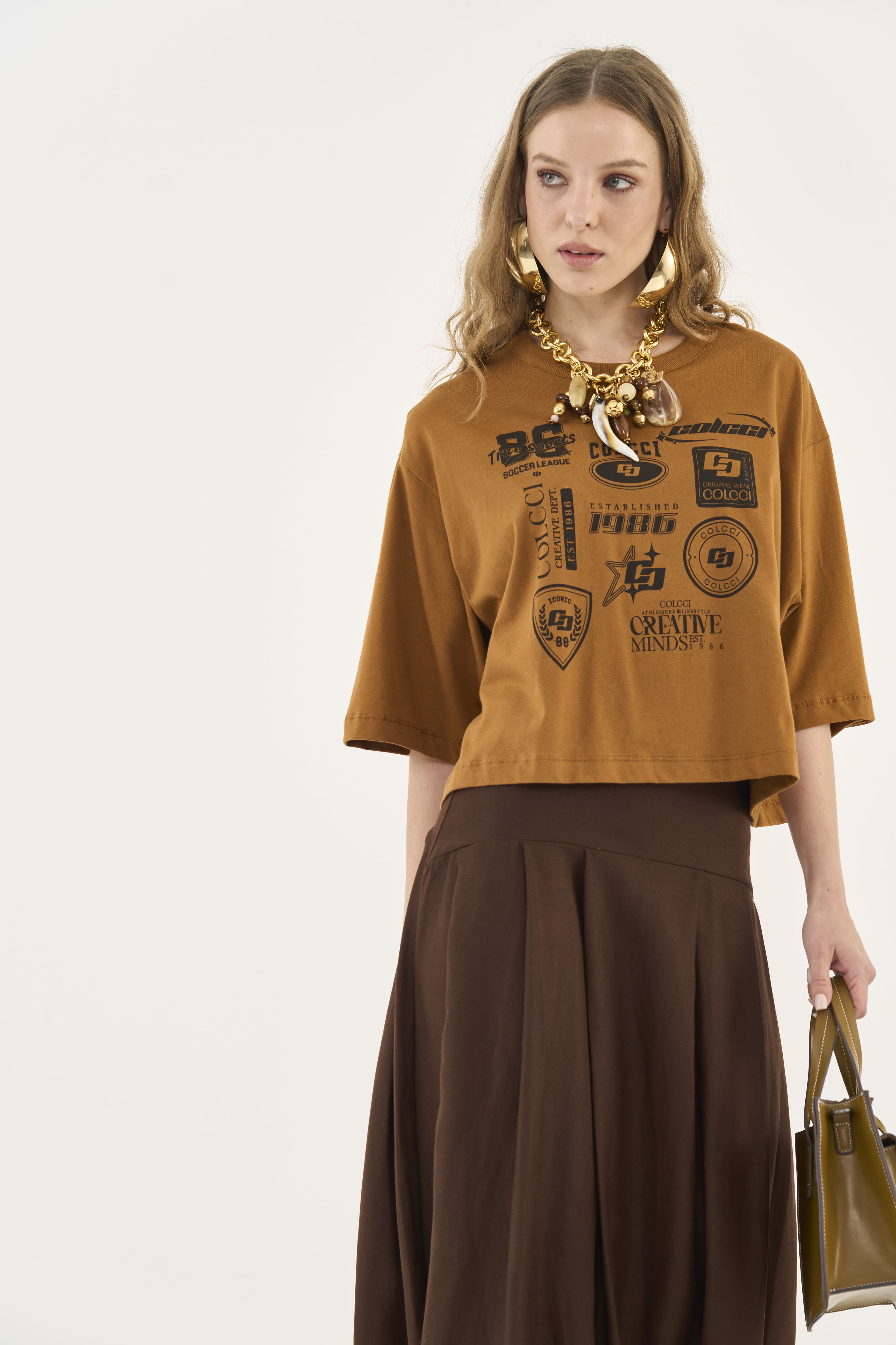 CAMISETA COLCCI M MARROM DROME