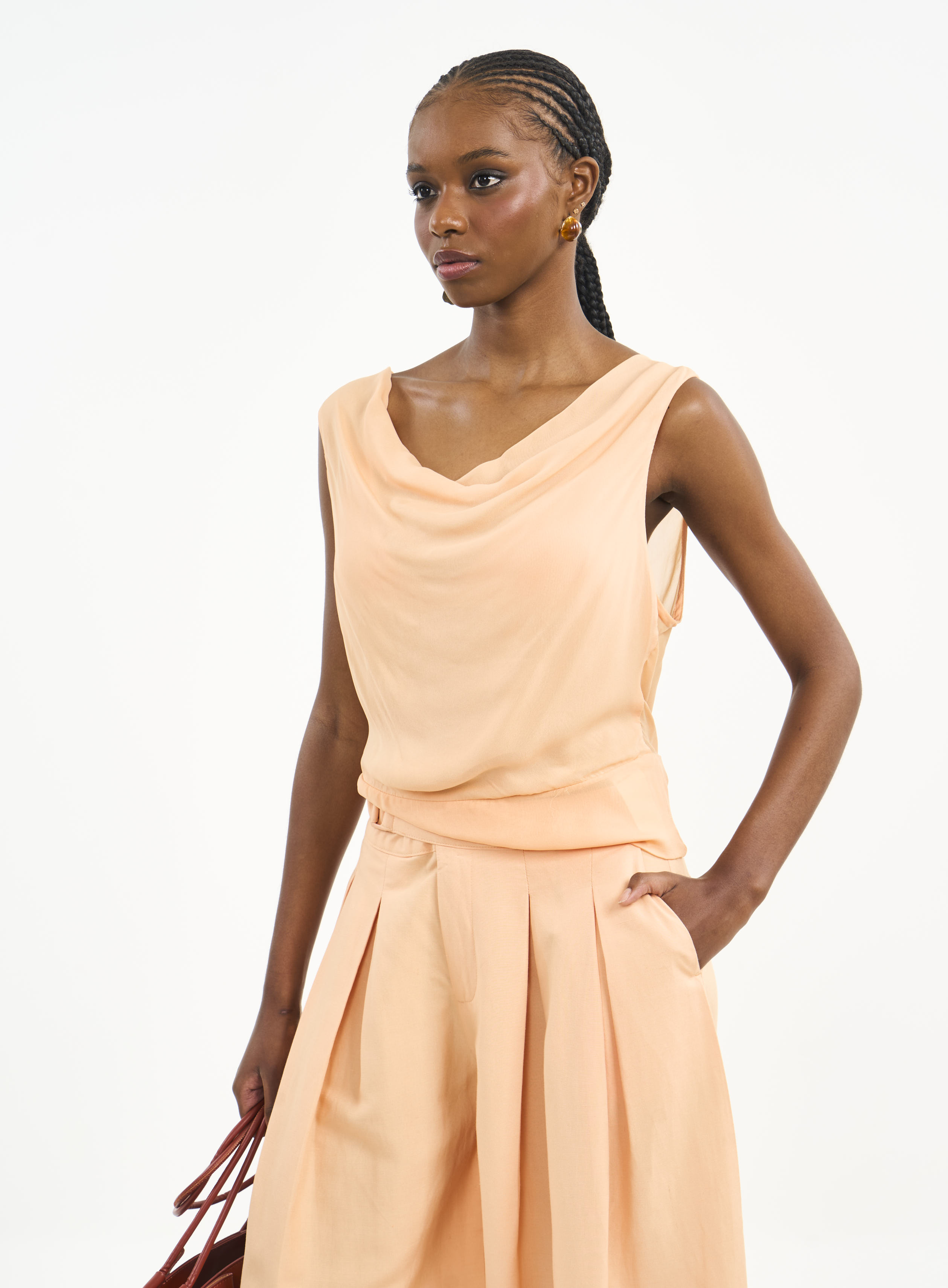 BLUSA COLCCI P LARANJA CORAL S