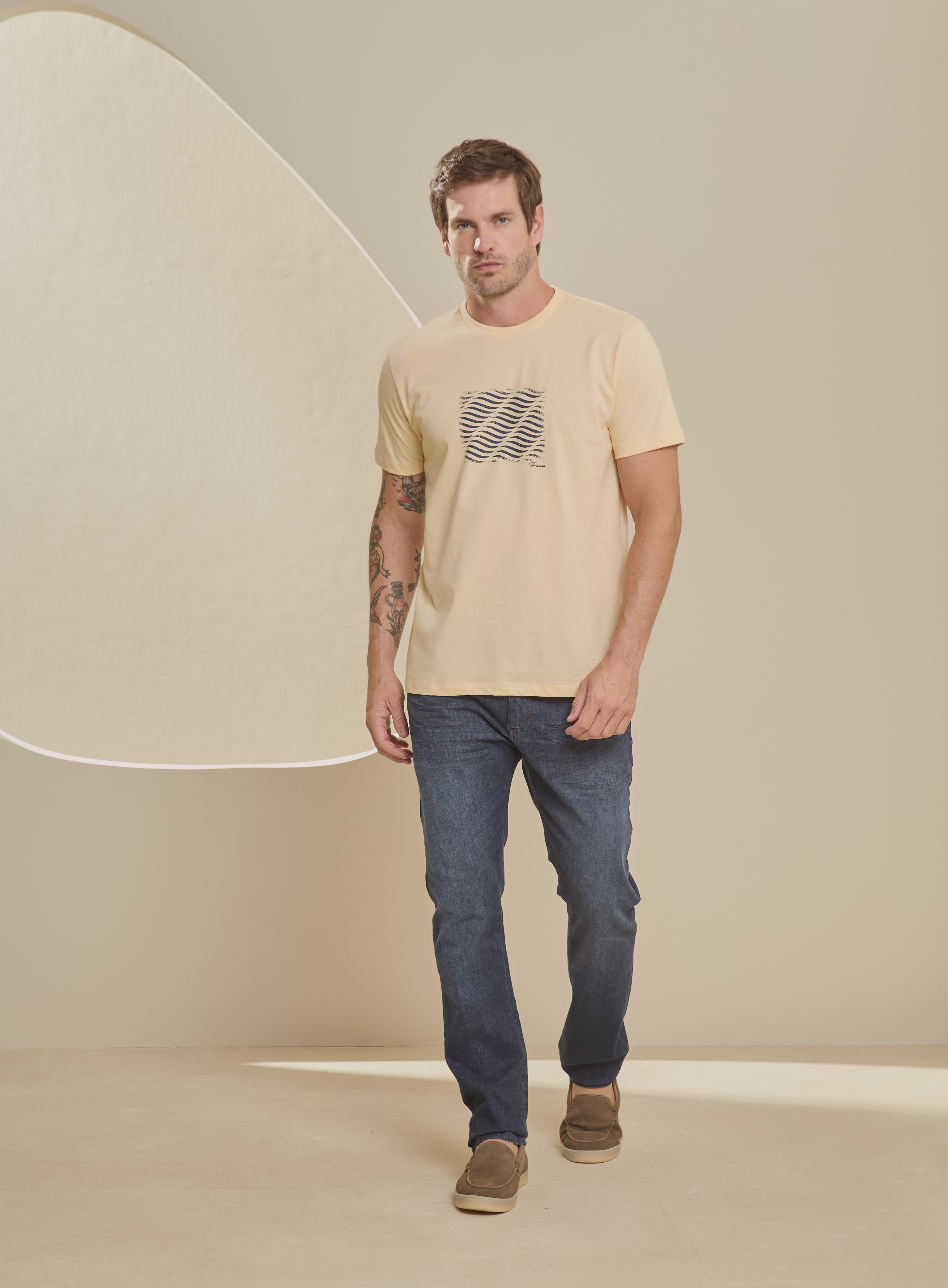 CAMISETA FORUM G BEGE WOOL