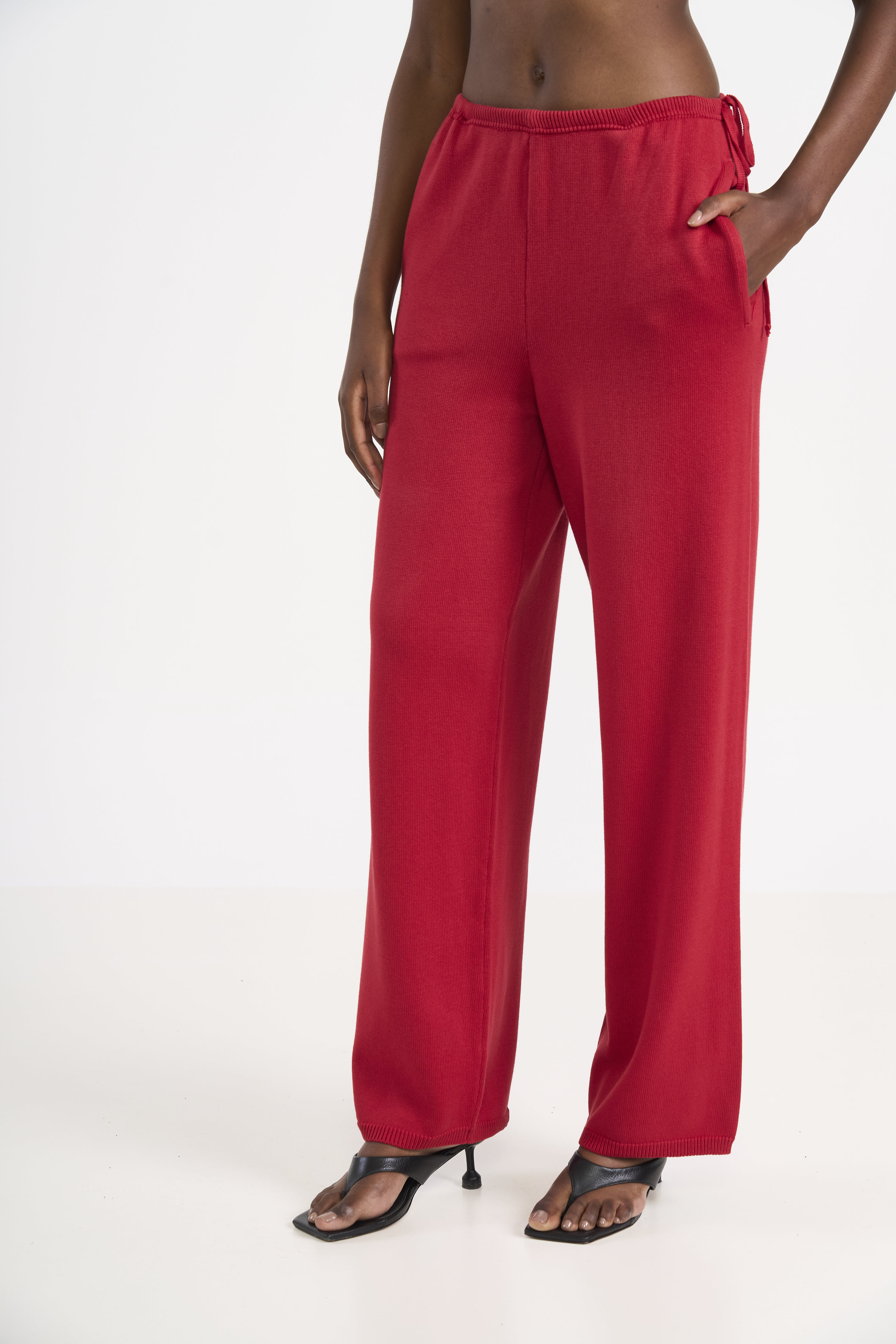 CALÇA TRICÔ G VERMELHO SPARKLY
