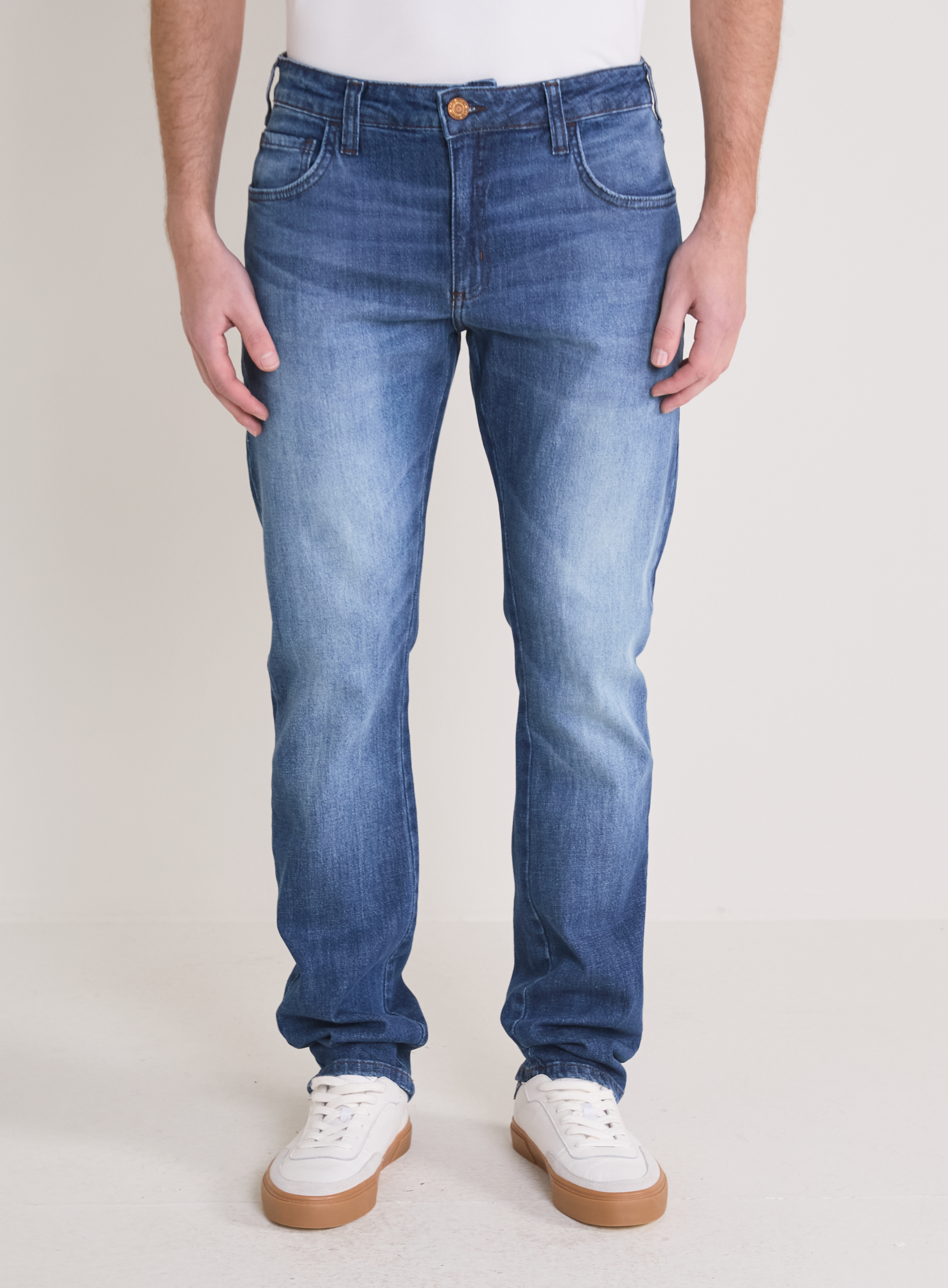 CALÇA JANS PAUL SLIM 38 INDIGO