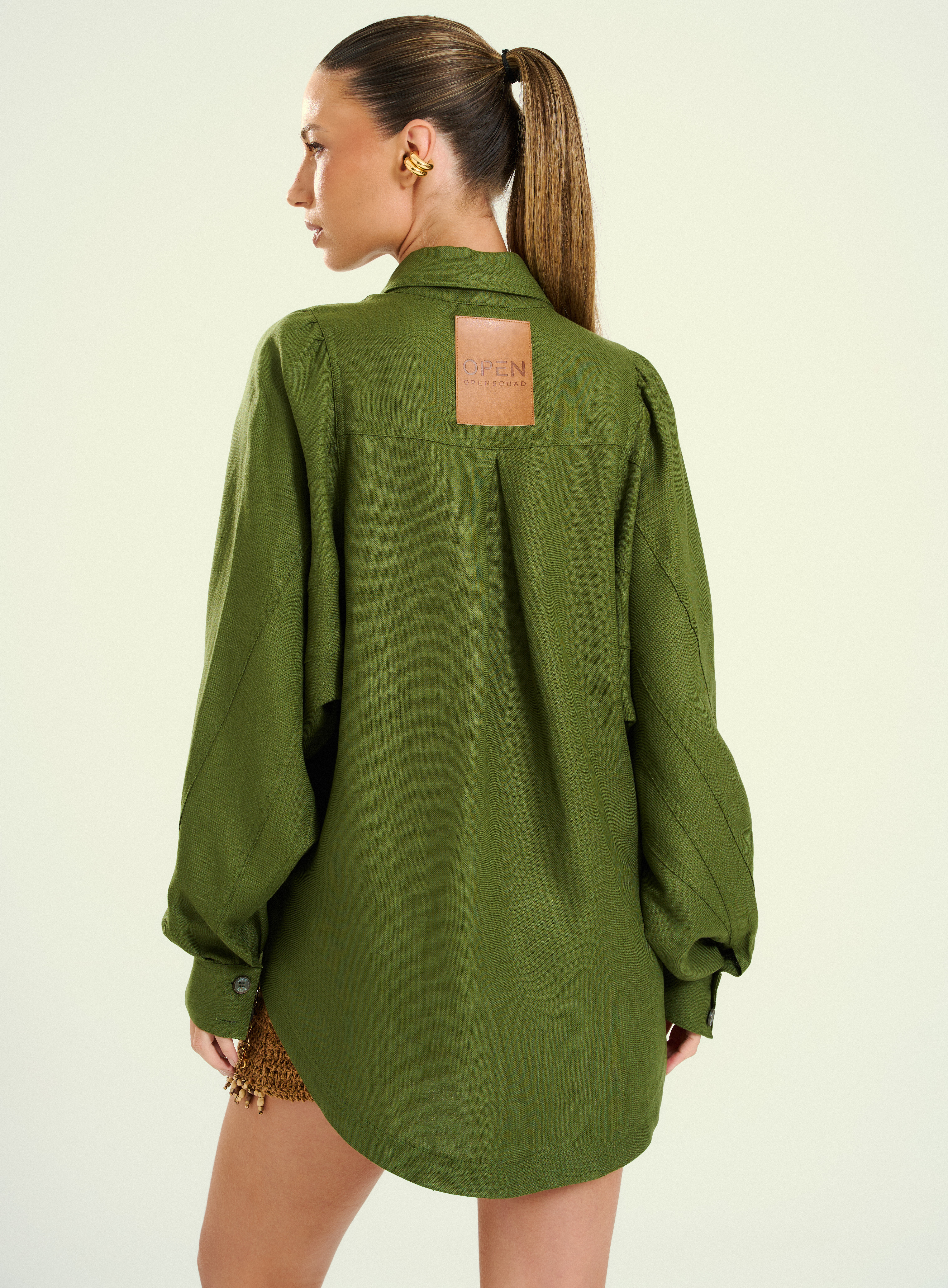 CAMISA LINHO G VERDE CAPER