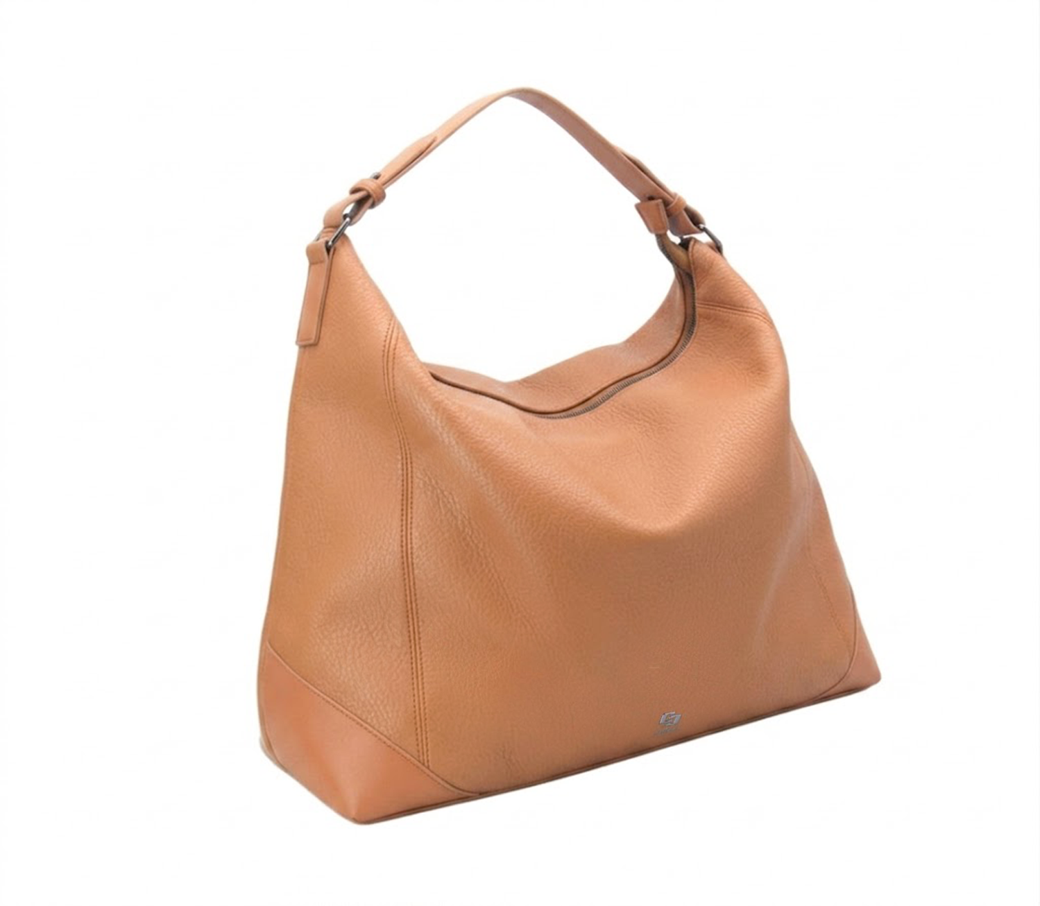 BOLSA COLCCI FEM HOBO TEXTURA U CARAMELO