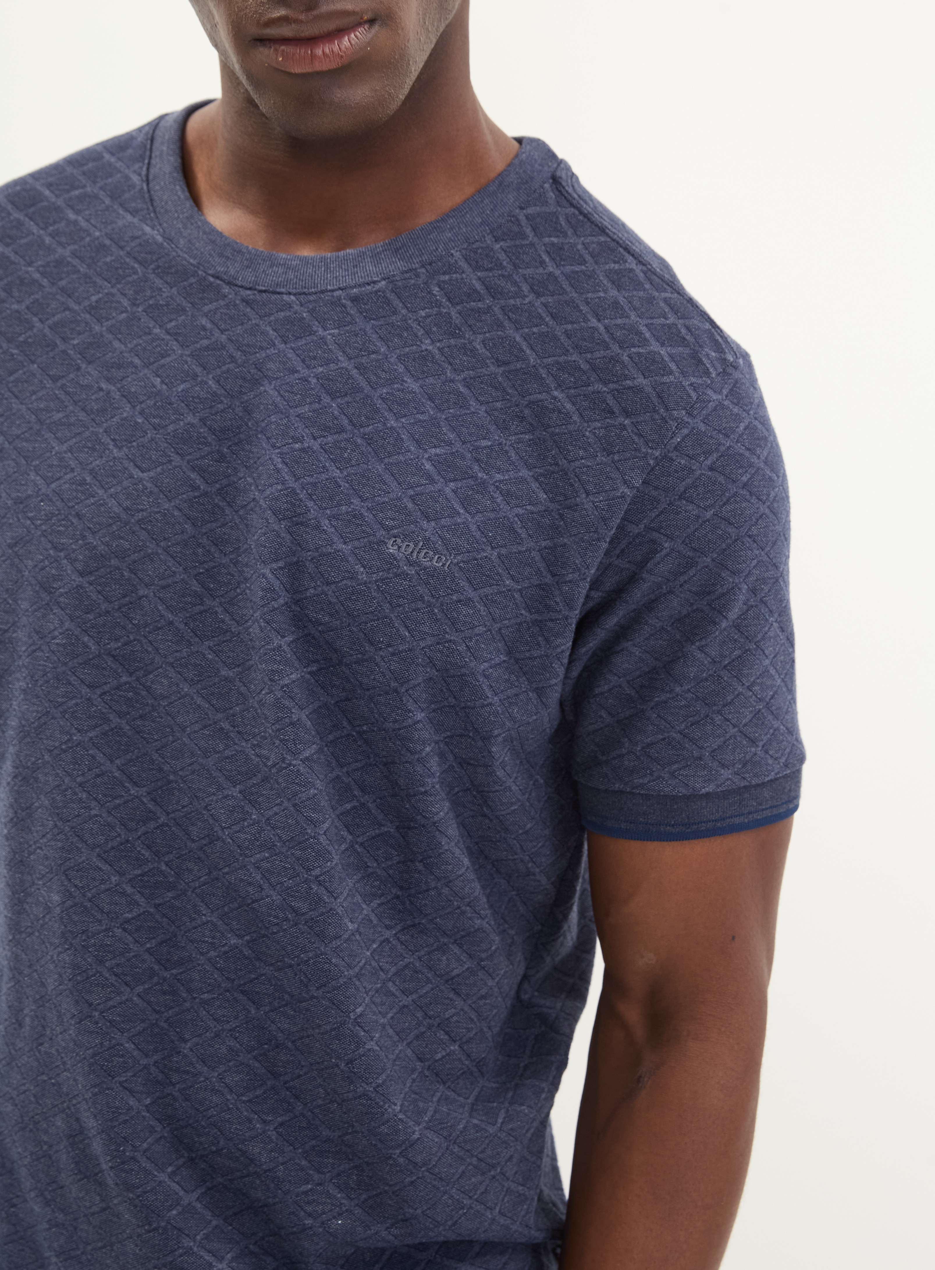 CAMISETA JACQUARD G AZUL DARKNESS