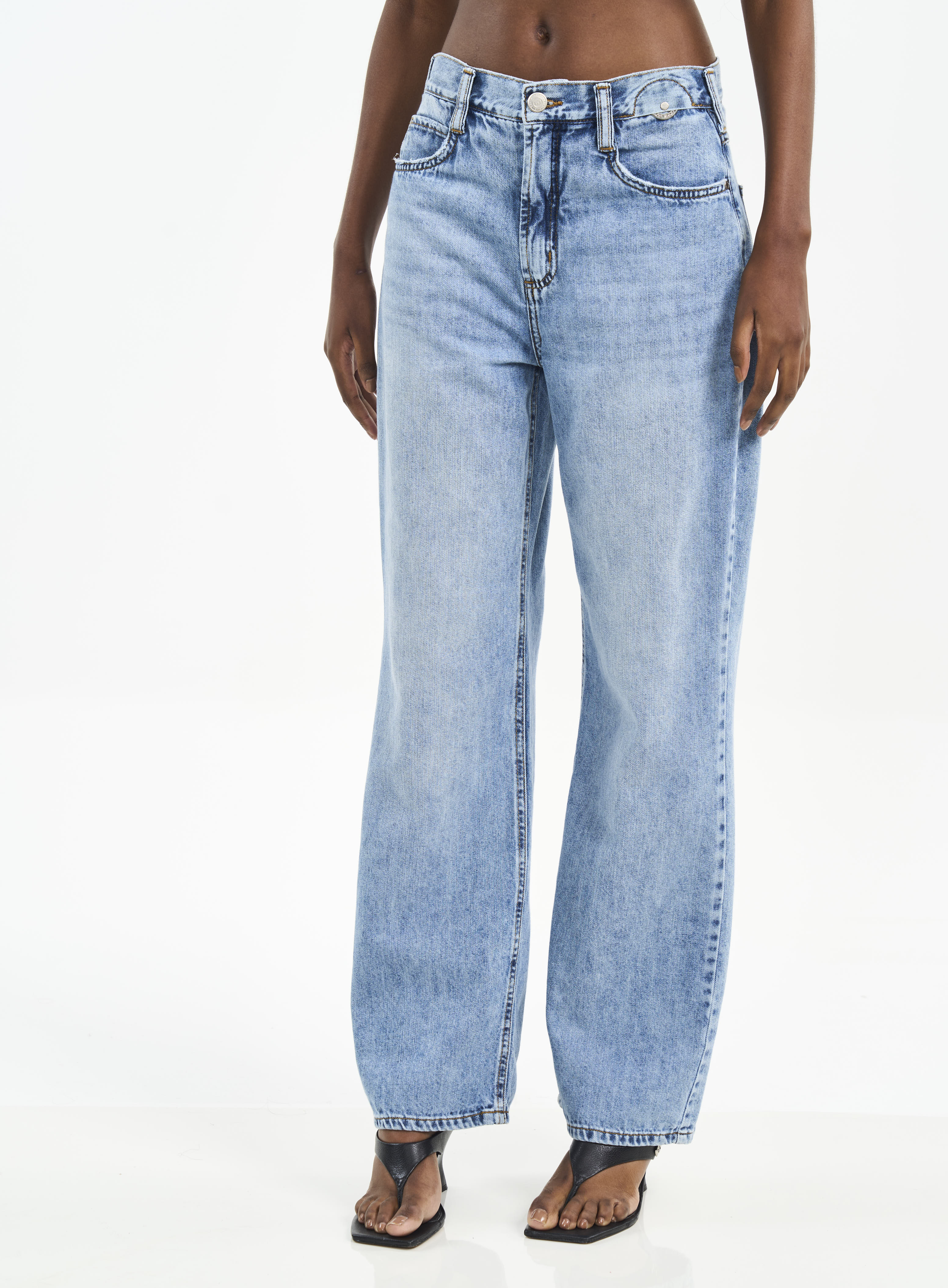 CALÇA JEANS LEONI LOW 34 INDIGO