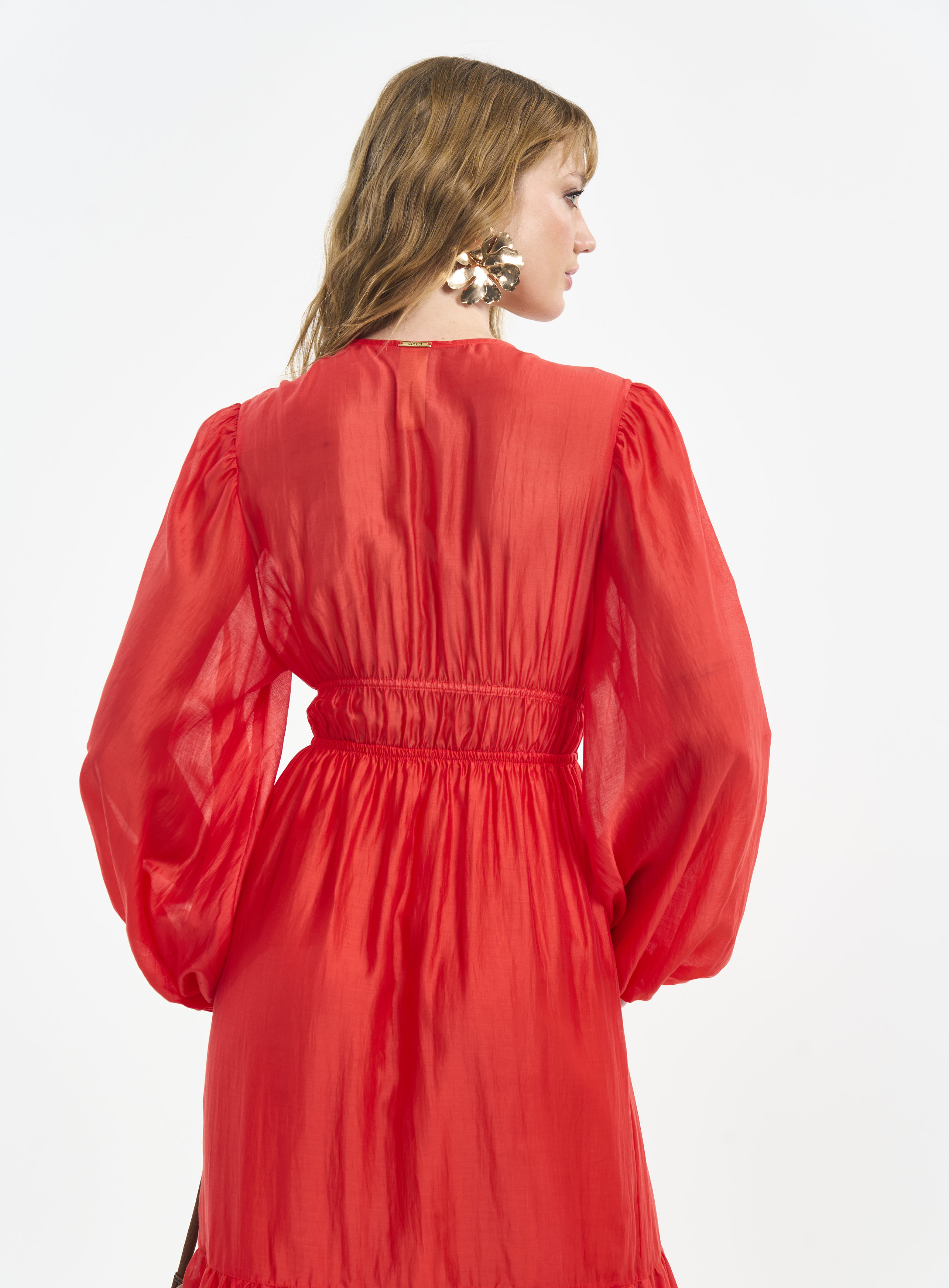 VESTIDO COLCCI P LARANJA UCELLO