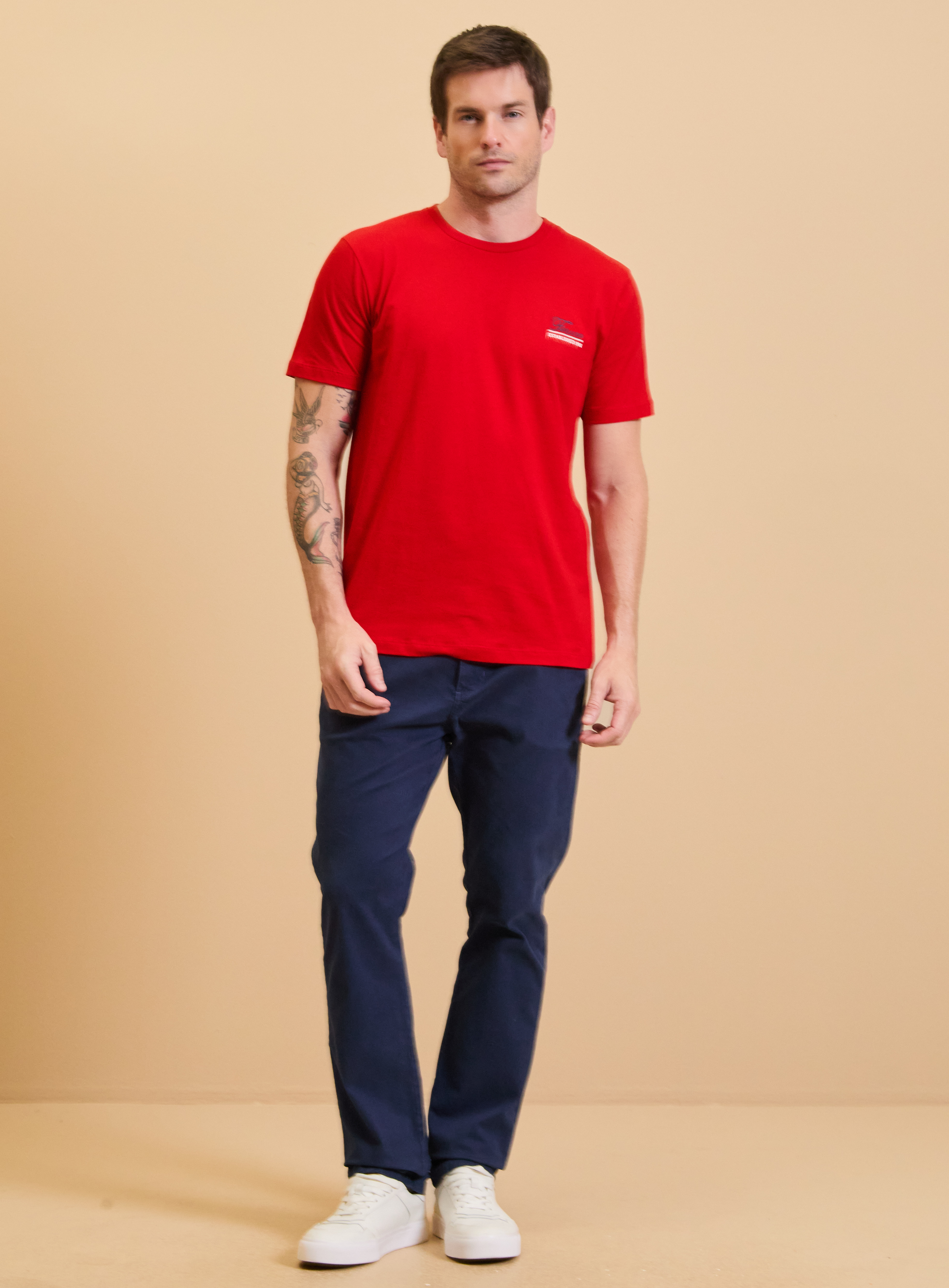 CAMISETA FORUM M VERMELHO SPARKLY