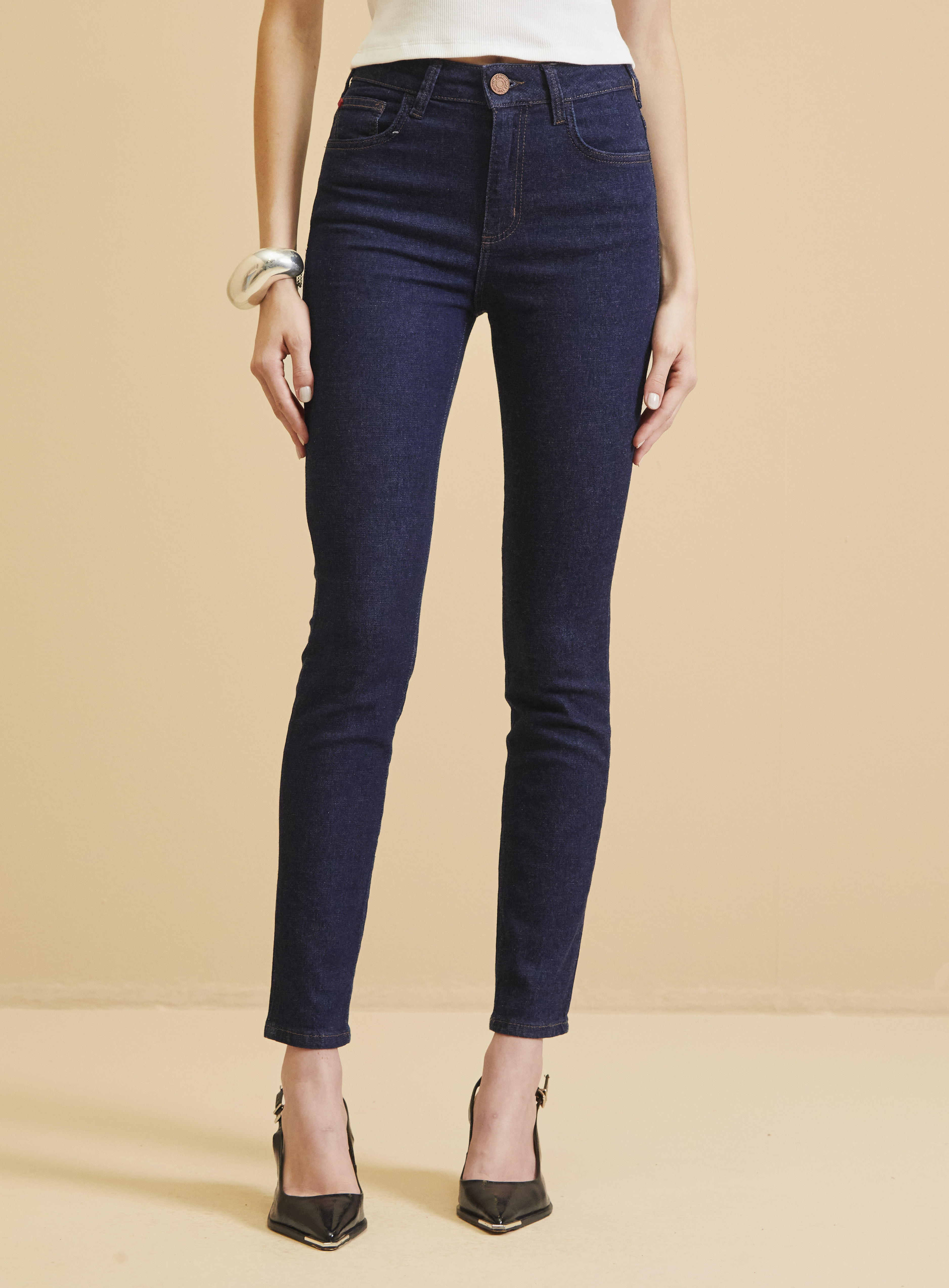 CALÇA JEANS MARISA 2 CIGARRETE 38 INDIGO
